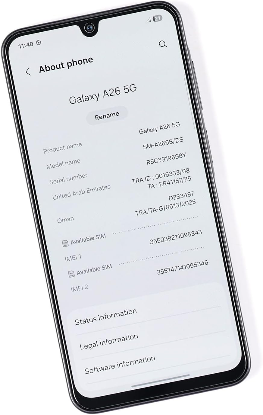 Ibywind 2 Pcs Screen Protector Compatible with Samsung Galaxy A26 5G 6.64",Tempered Glass,With 1Pc Camera Lens Protector,1Pc Back Film,Anti-Scratch,Bubble Free image number 5