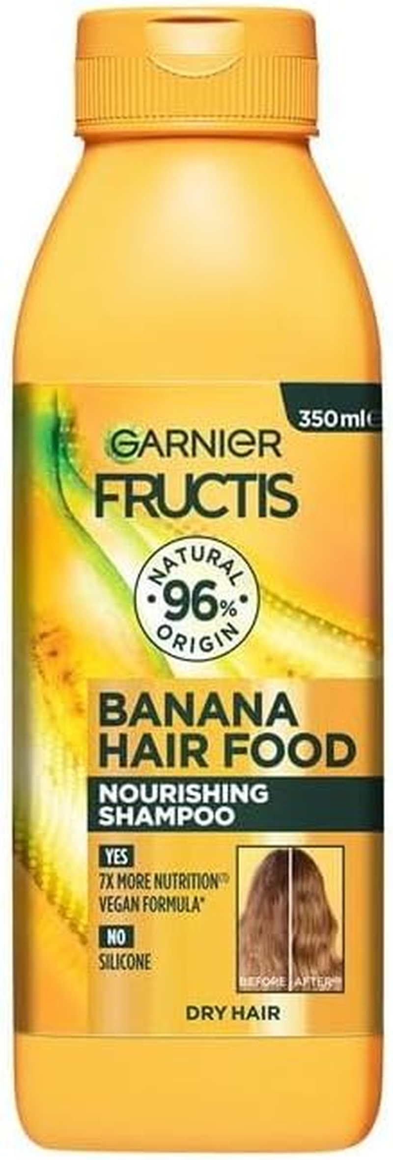 12Pk Garnier Fructis Hair Food Nourishing Banana Shampoo for Dry Hair 350Ml image number 2
