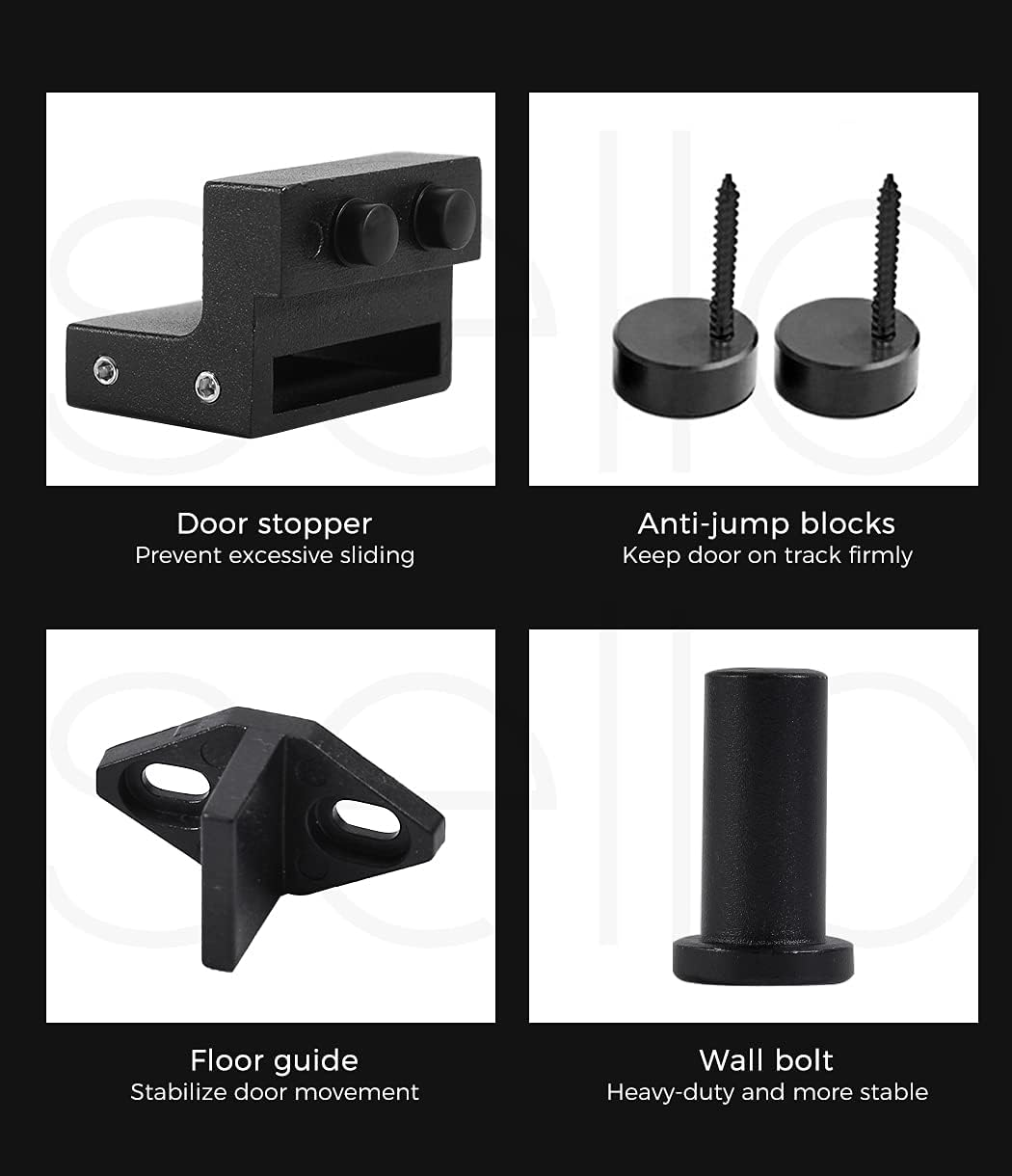 Levede Sliding Barn Door Hardware Track Roller Kit 3.66M Antique Classic Single image number 5