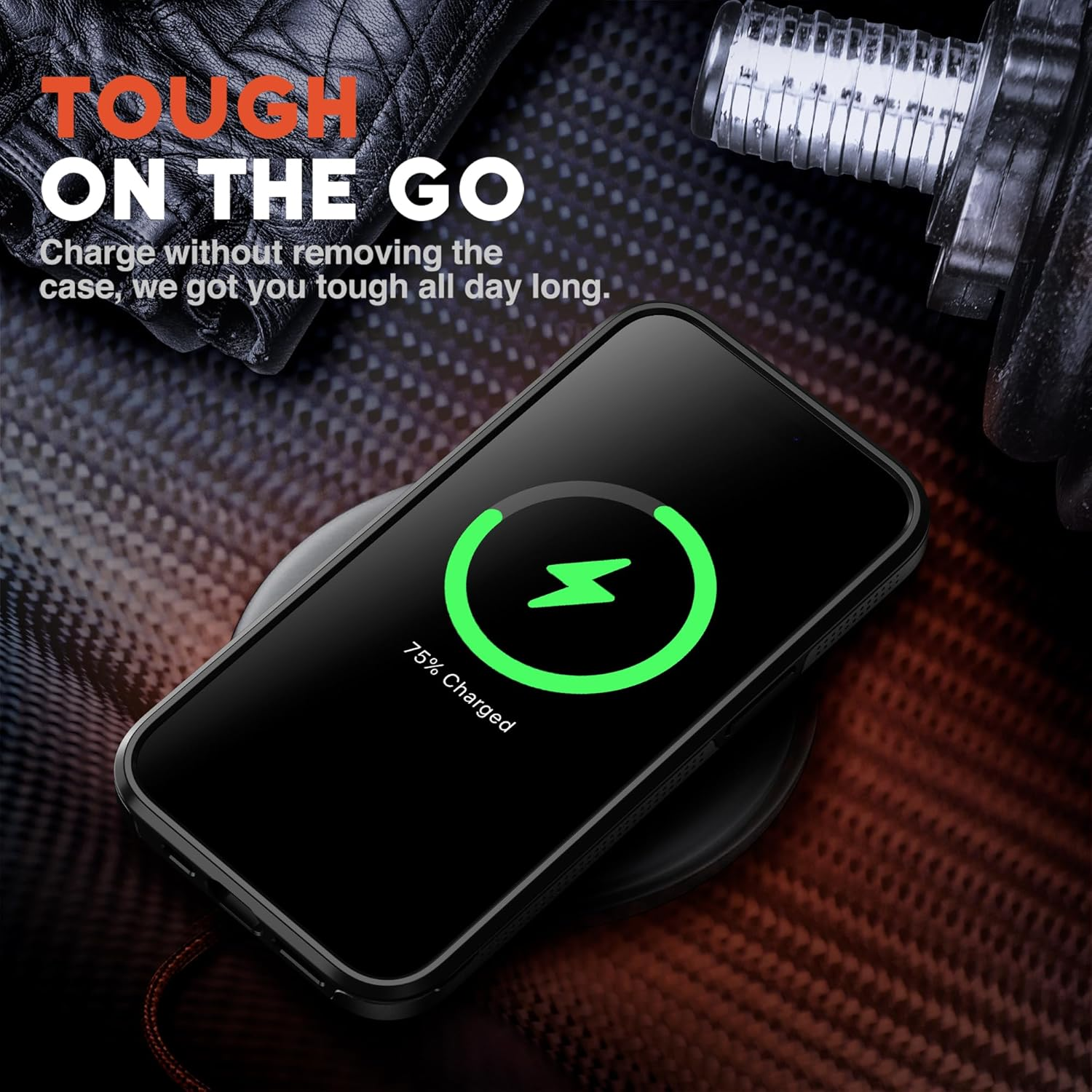 NTG【2023 New Designed for Iphone 15 Case, Heavy-Duty Tough Slim Shockproof [Military Grade Protection] Phone Case for Iphone 15 (6.1 Inch), Black - Black image number 5