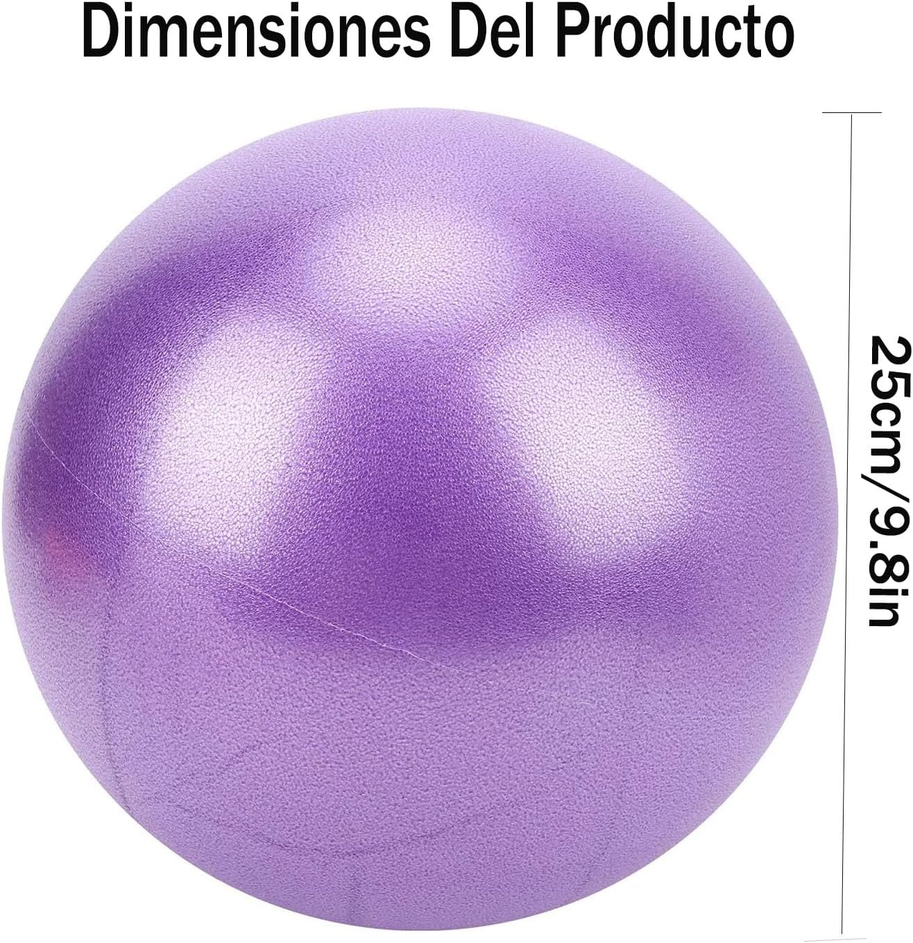 2 Pack Small Pilates Balls,25Cm Mini Yoga Ball,Exercise Ball,Stability Exercise Training Gym anti Burst and Slip Resistant Balls,For Abdominal Workouts, Core Strengthening(Blue, Purple) image number 1