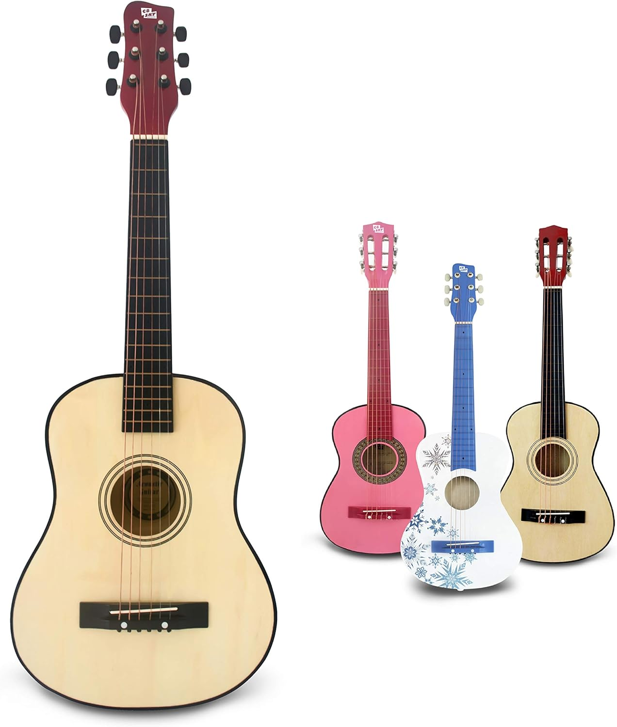30-Inch Pink Classical Guitar/Girls Gift/Kids Musical Toys/Musical Instrument - Black image number 3