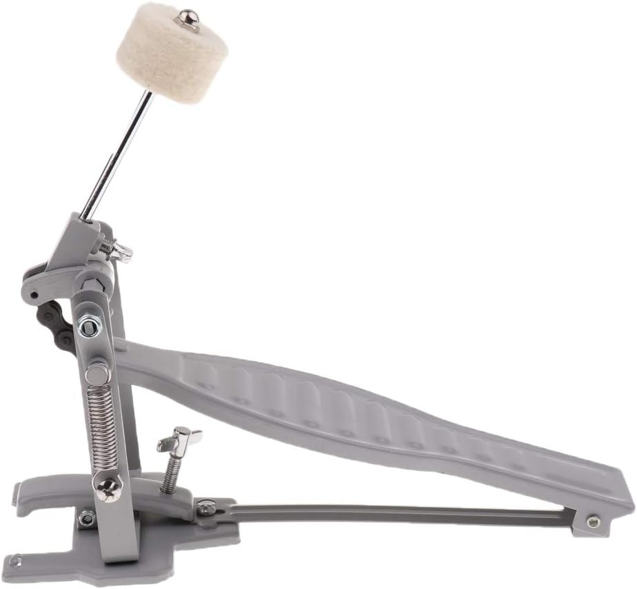 Non-Slip Kids Rack Drum Pedal W/Single Spring Pendulum Kit Percussion Parts - Silver