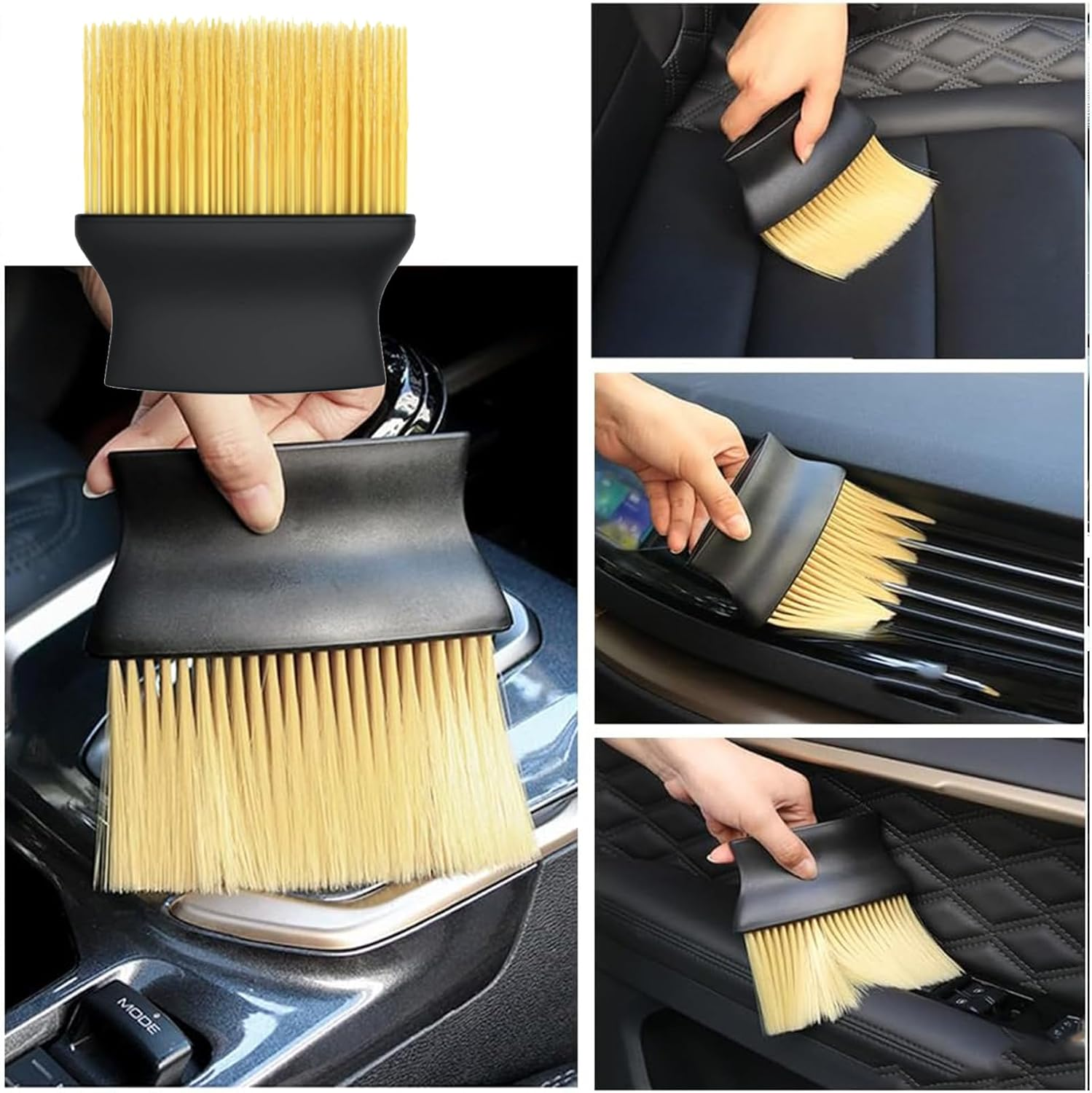 XUTONG 11PCS Car Detailing Brush Set, Interior Cleaning Kit for Panels, Dashboard, Air Vents, Leather, Computers image number 3