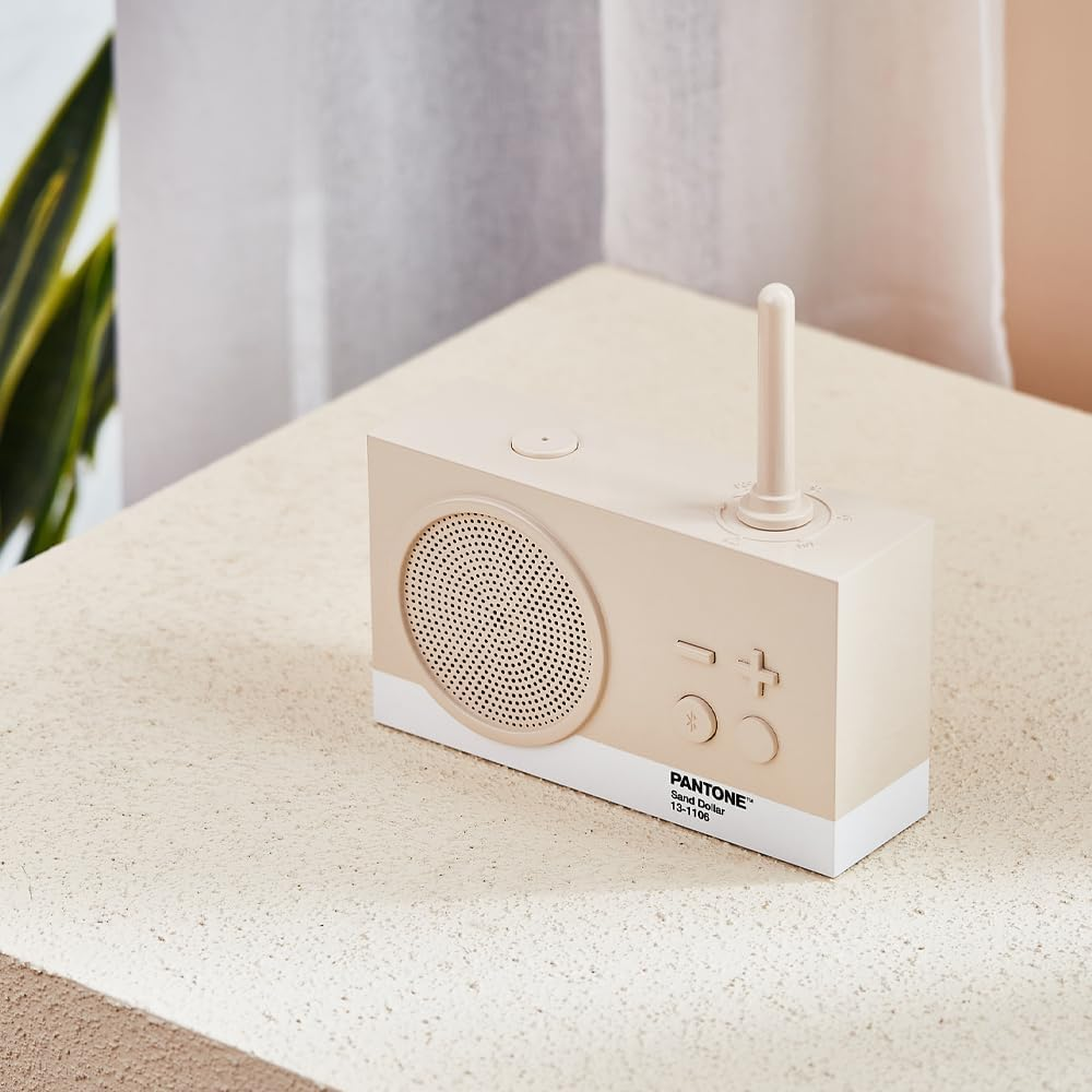 Lexon Thykho 3 FM Radio & Bluetooth Speaker Pantone - Sand image number 1