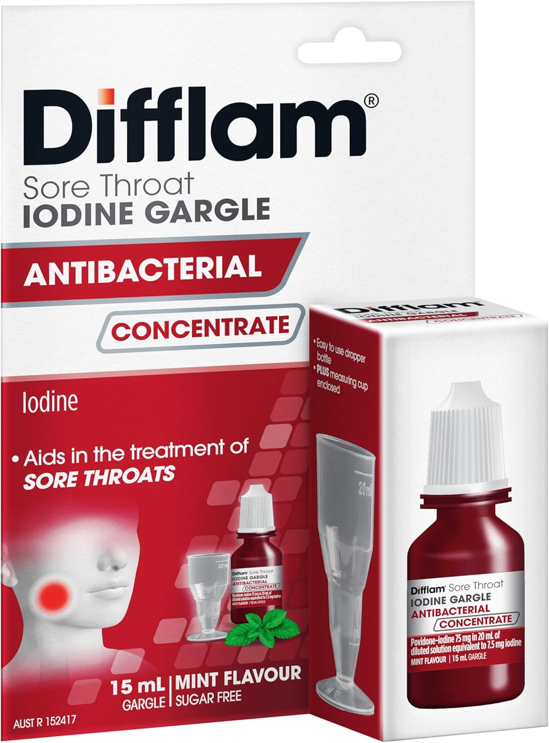 Difflam Difflam S/Throat Gargle Conc 15Ml, 15 Milliliters image number 3