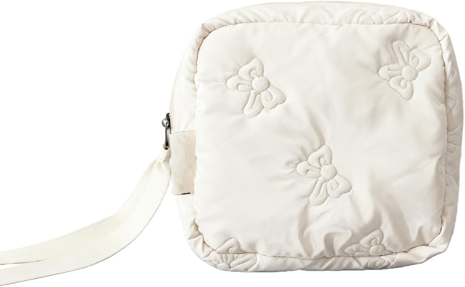 Small Makeup Bag for Purse Bow Mini Cosmetics Bag Cute Square Makeup Pouch Travel Mini Makeup Bag Portable Toiletry Cosmetic Pouch, Style 4, Simple