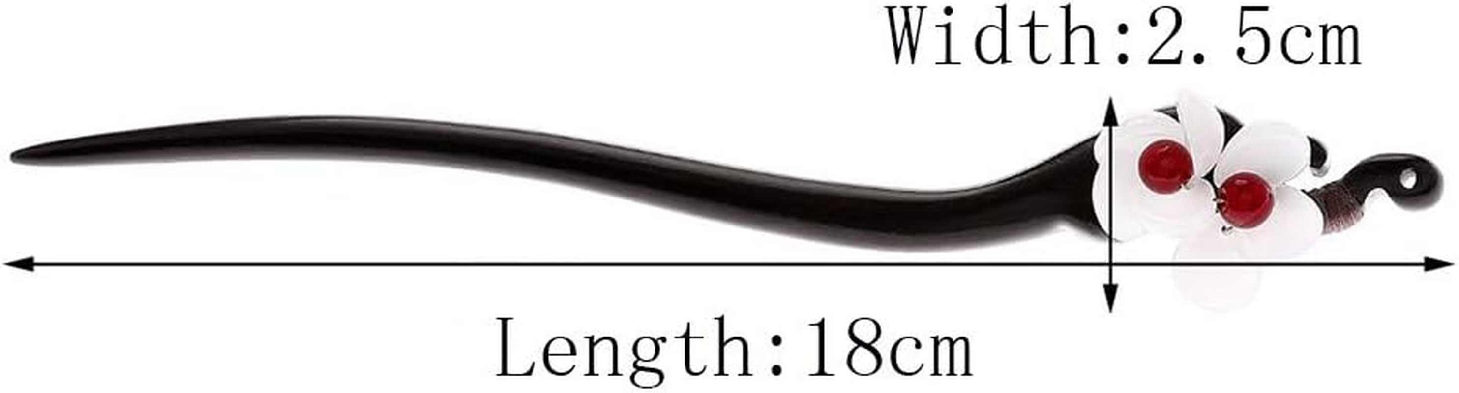 (Model A, Wooden) - Handmade Wooden Hair Stick,Women Retro Hairpin Flower Decor Model A image number 2