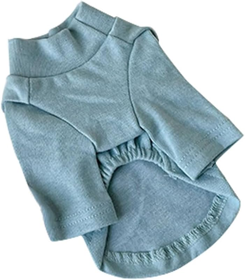 Summer Puppy Skirt Shirt Cute Dog Stand Collar Pullover Long Sleeves Skirt Shirt Lightweight Breathable Sweatshirt Dog Outfit for Small Medium Dogs for Small Medium Dogs Cats image number 4