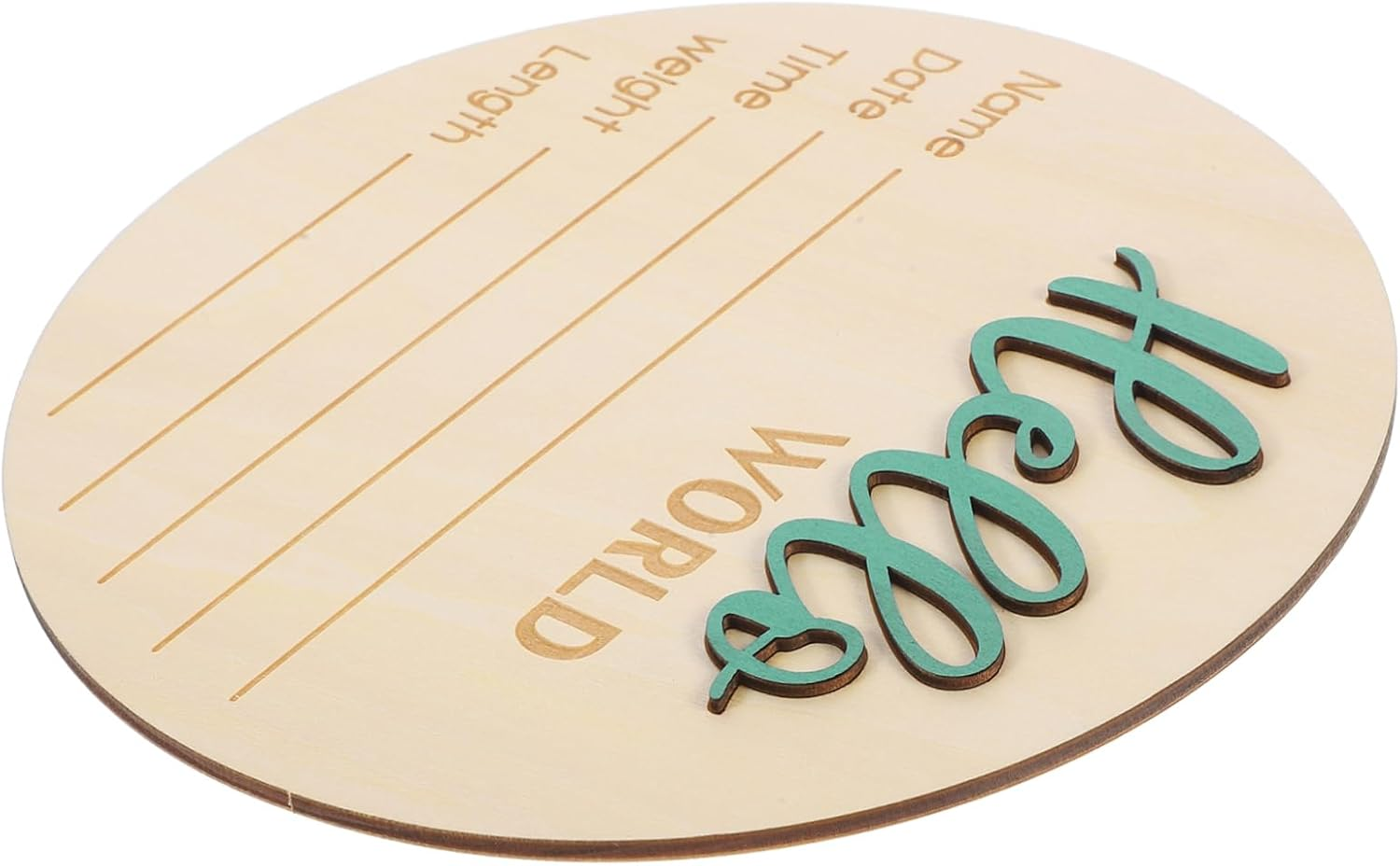 GARVALON Birth Announcement Wooden Sign Newborn Name Sign for Photography Prop Craftsmanship Safe Smooth Surface for Showers and Special Moments image number 5