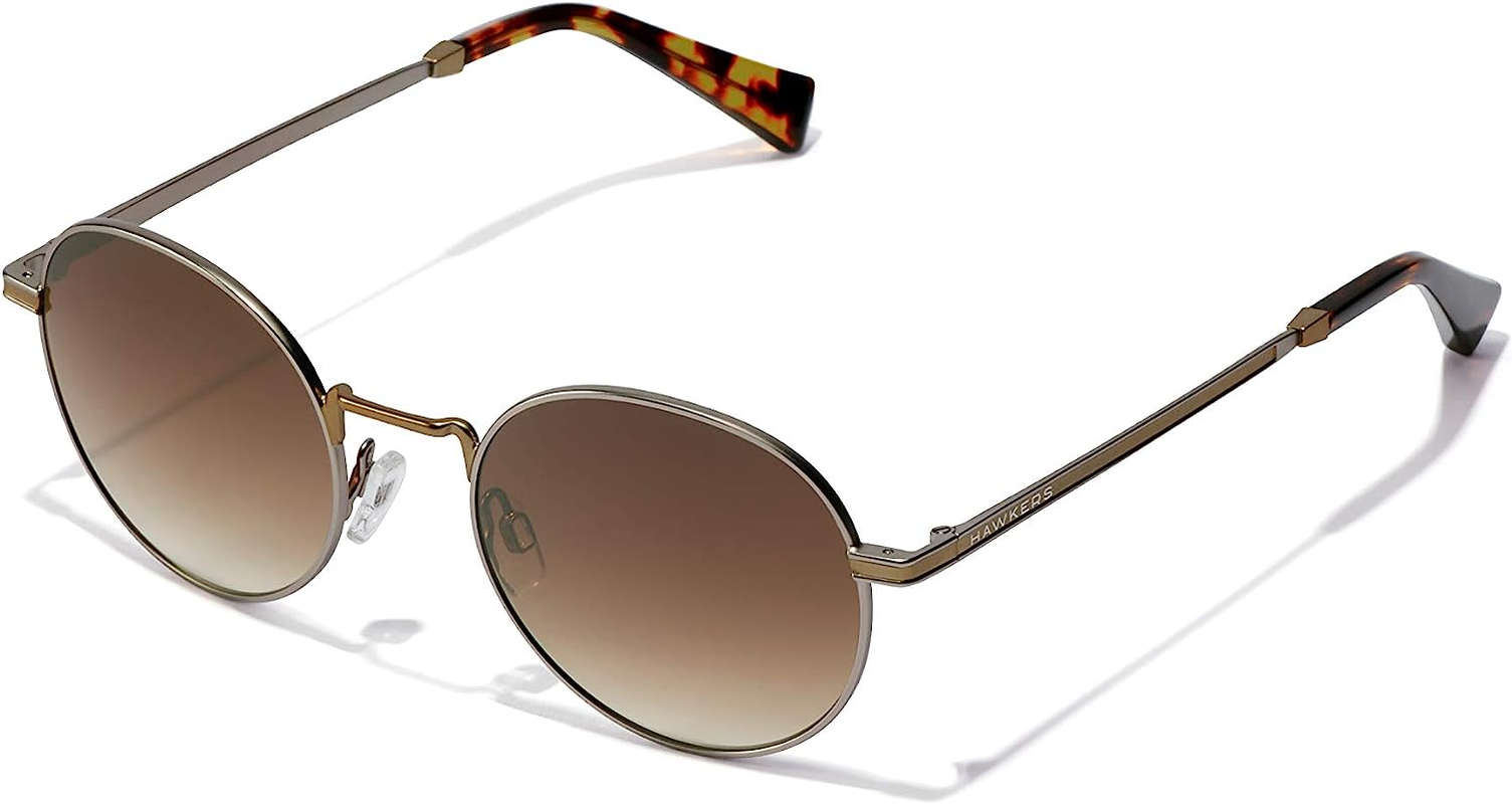 HAWKERS Sunglasses for Men and Women - Protection UV400 - MOMA Model - Rounded Sunglasses