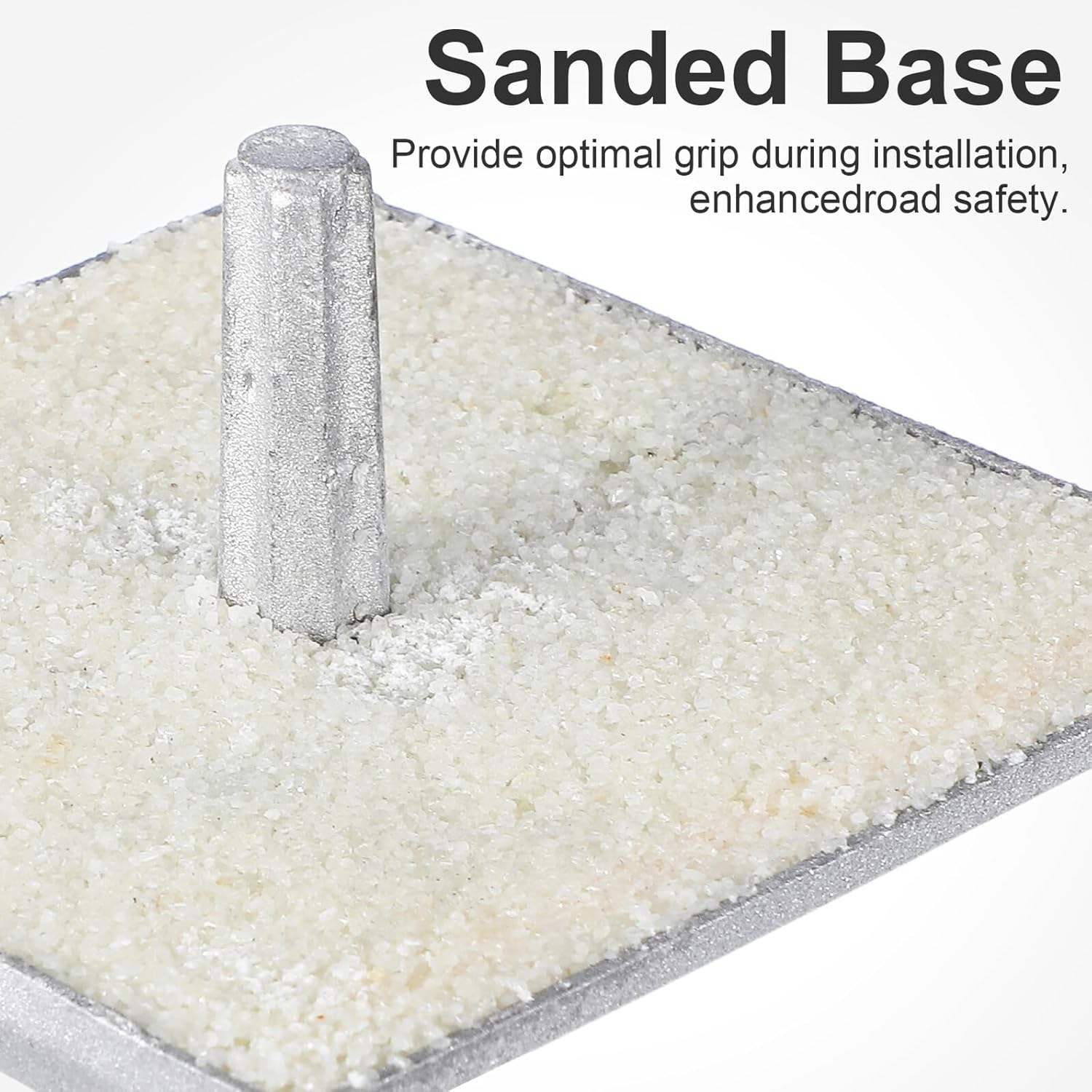 SEWACC 2Pcs Reflective Aluminum Roadside Driveway Markers for Night Visibility Weatherproof Emergency Reflectors for Driveways Private Roads Bike Paths Parking Lots Safety image number 6