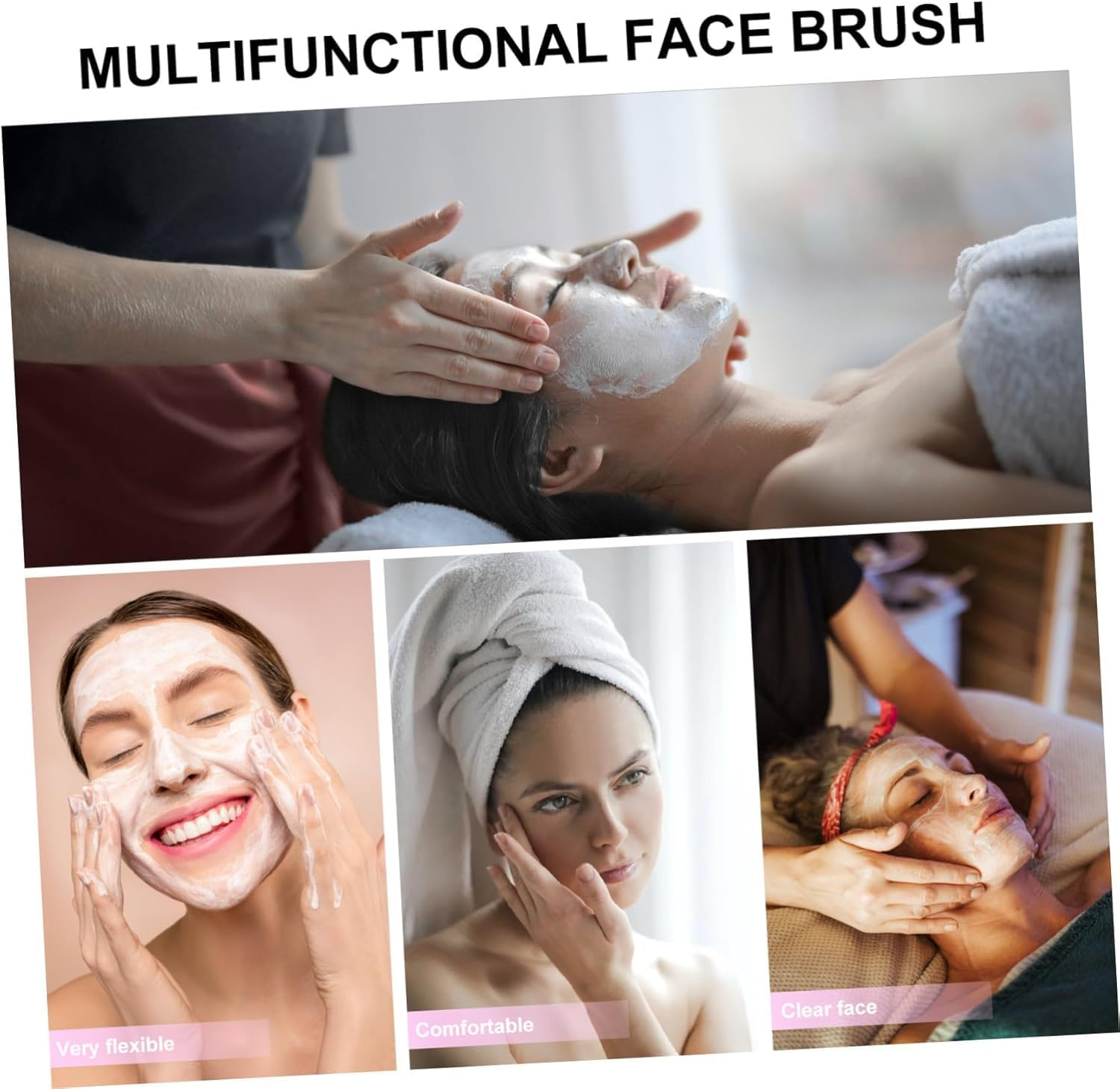 Cyktxei 6Pcs Facial Cleansing Brush Set with Long Handle Nail Dirt Remover Brush for Deep Cleaning Face Hands Fingertips and Toes Gentle Exfoliator Scrubber for Men and Women Personal Care image number 6