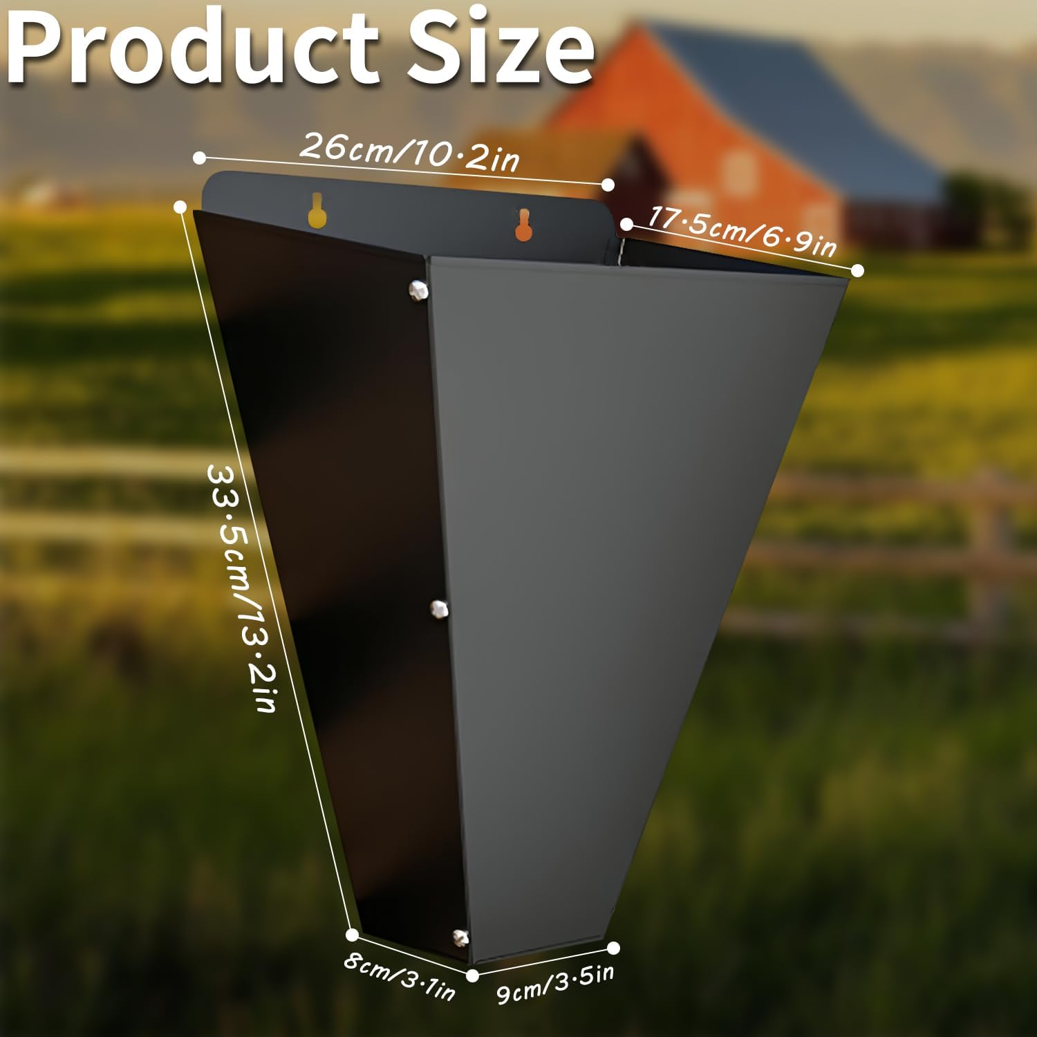 Medium Size Chicken Cone, Heavy Duty Steel Poultry Restraining Cones for Chicken, Flat Back Funnel Design, Killing Cone for Layers, Broilers, Roasters, Turkeys up to 8 Pounds, Easy to Clean image number 6