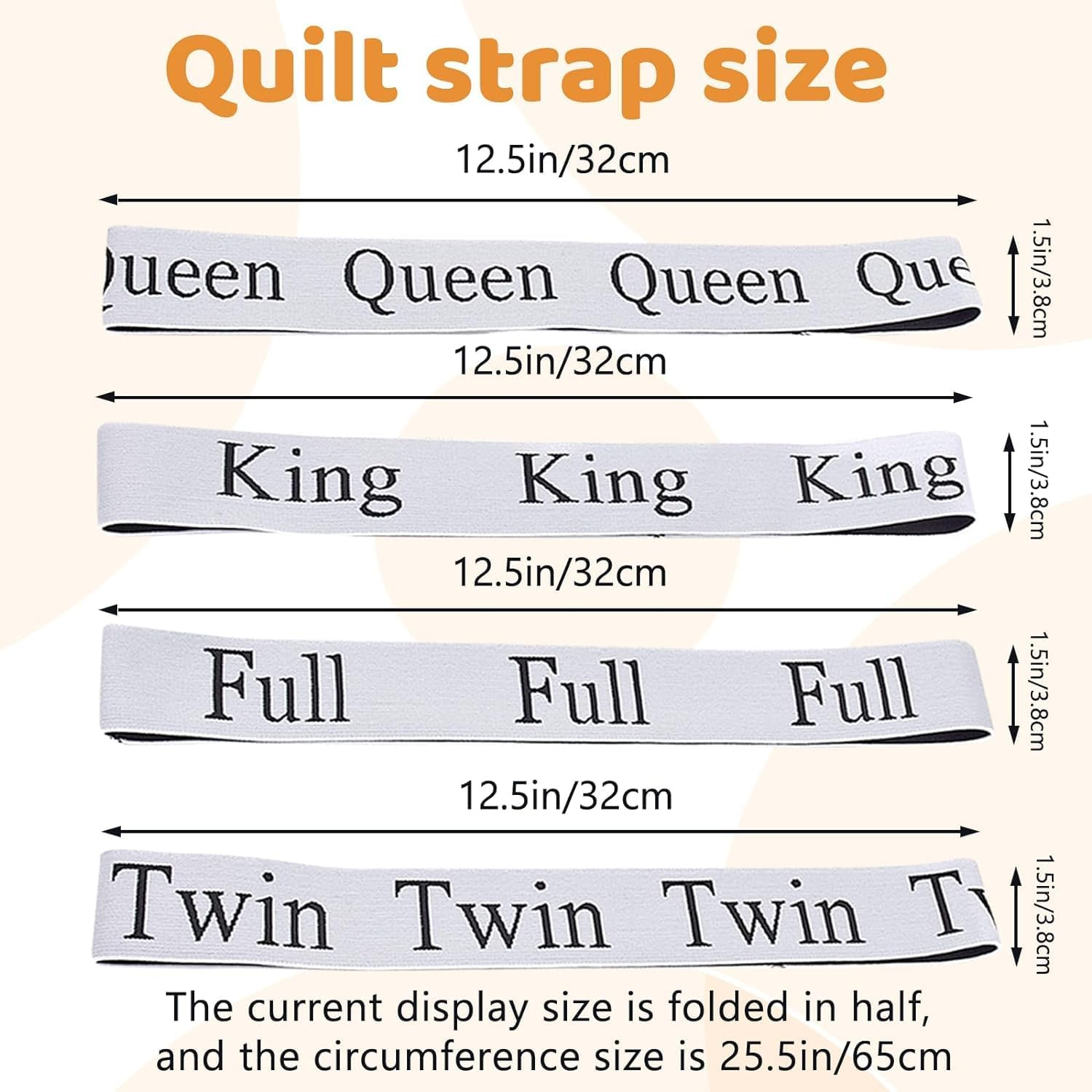 Bed Sheet Organizer Bands, 12Pcs Bed Sheet Organizer Elastic Bands, Closet Organization Sheet Straps,Linen Labels Bedding Bands,Elastic Bedding Sheet Straps,Bed Sheet Organizer Bands Bedsheets Bands image number 5