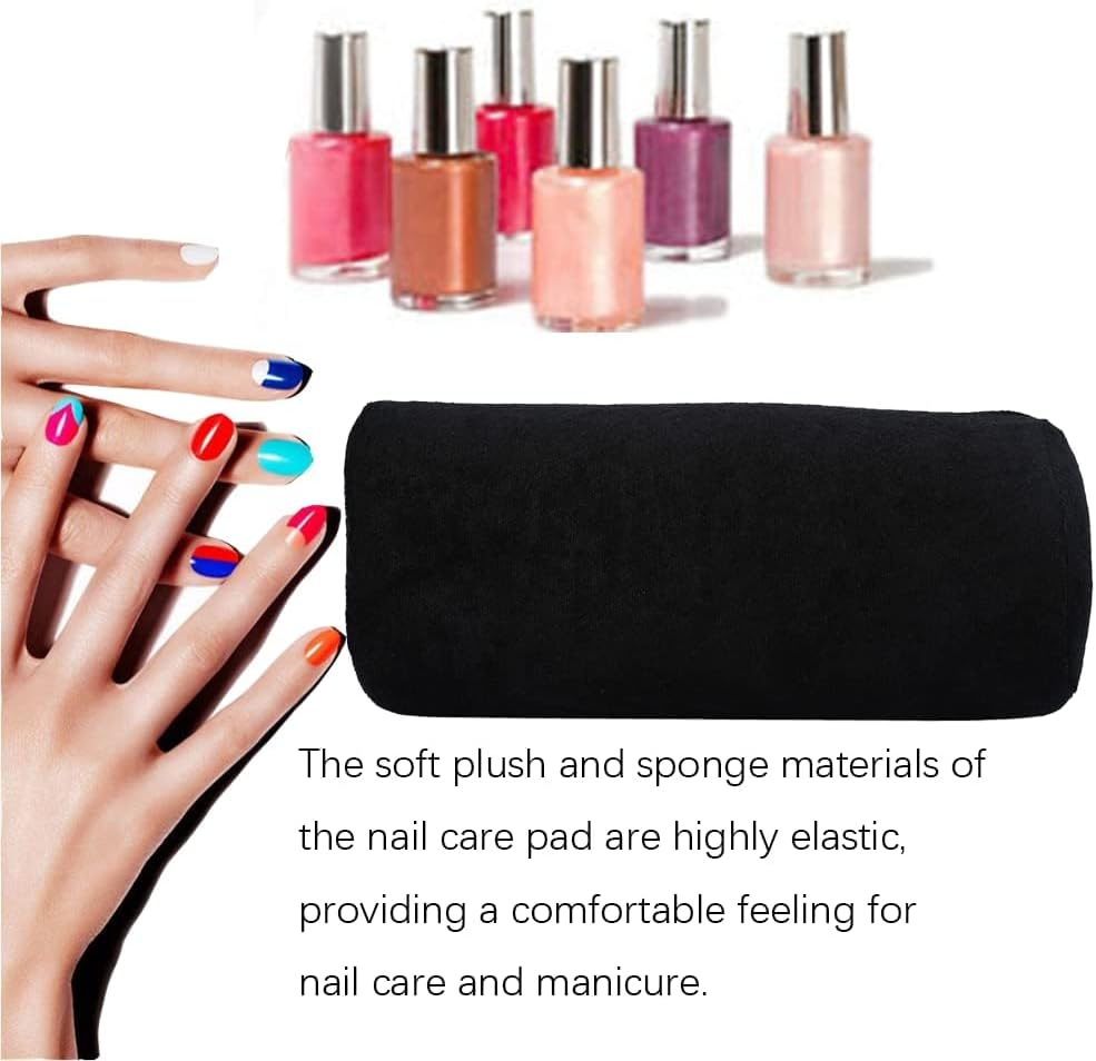 Soft Sponge Manicure Nail Hand Rest Cushion, Nail Art Table Holder Pad, Arm Rest Pillow for Ladies Girls Manicure, Detachable Washable Nail Salon Accessories Tools image number 3