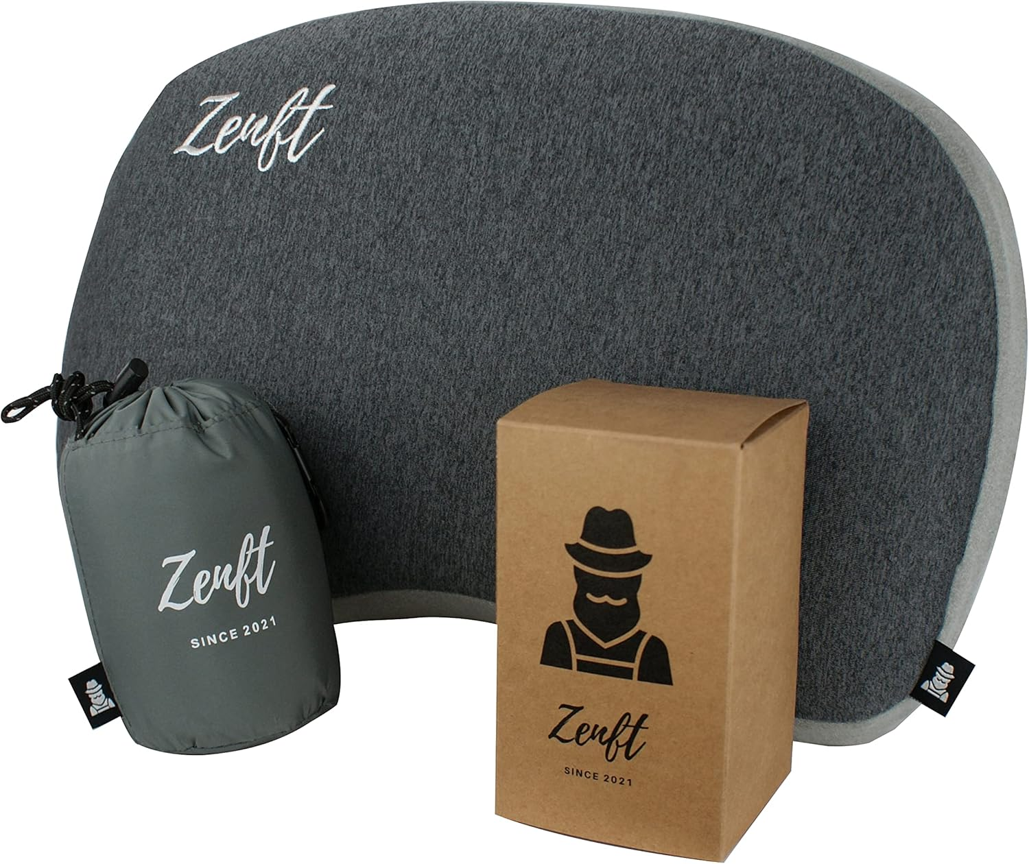Zenft Travel Pillow - Outdoor Pillow Travel Pillow Extra Soft Travel Pillow - Inflatable Camping Equipment Backpacking Car Train Picnic Beach - Ideal for Holiday and Travel image number 4