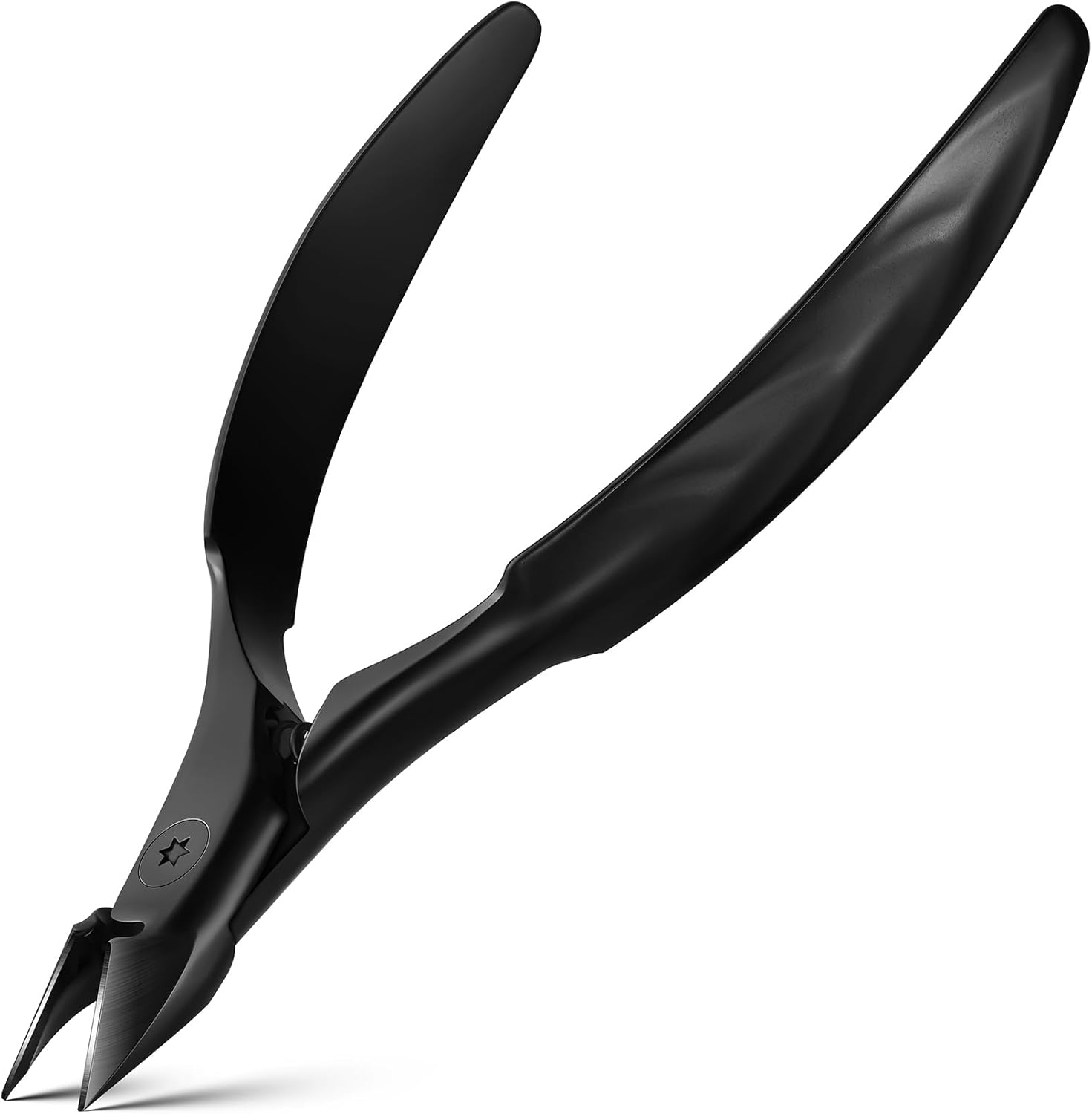 FERYES Tilted Straight Blade Ingrown Toenail Clipper, Stainless Steel Toenail Clippers for Thick Nails, Sharp Toe Nail Clippers for Seniors for Ingrown Toenail Care (Silver)