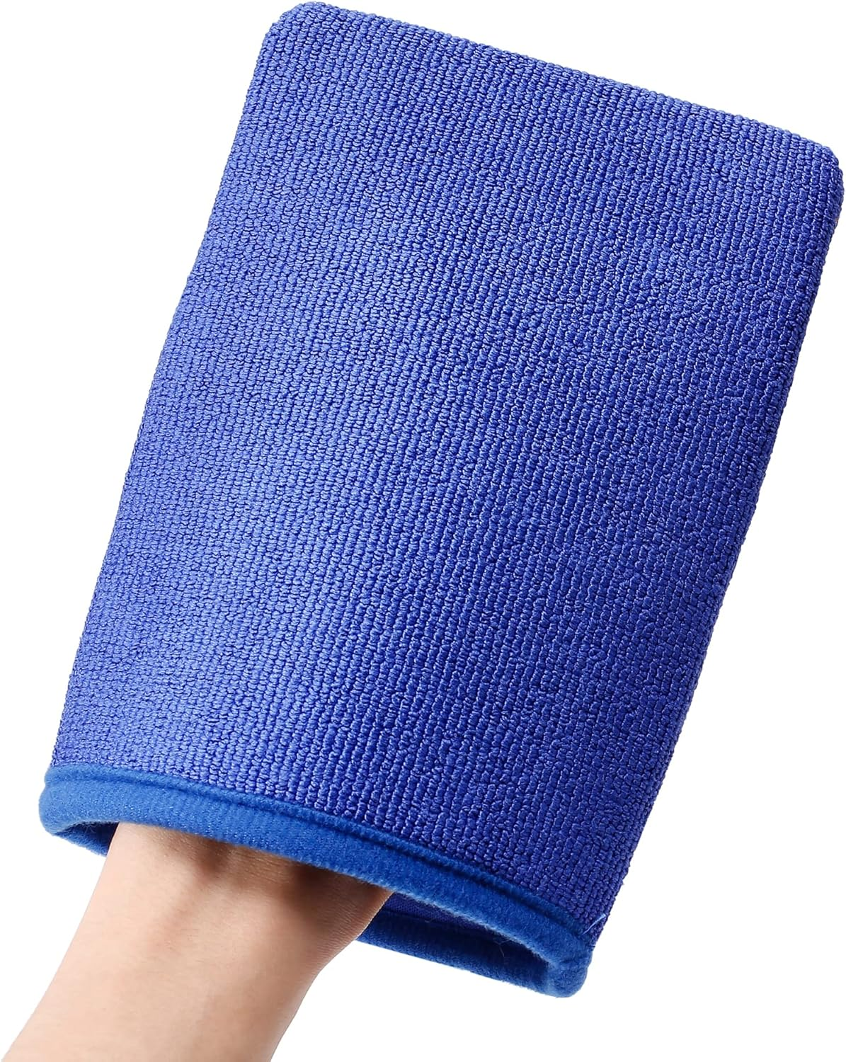 X AUTOHAUX Automotive Clay Mitt Glove Detailing Cleaning Wash Mitt Blue 21X14Cm image number 3