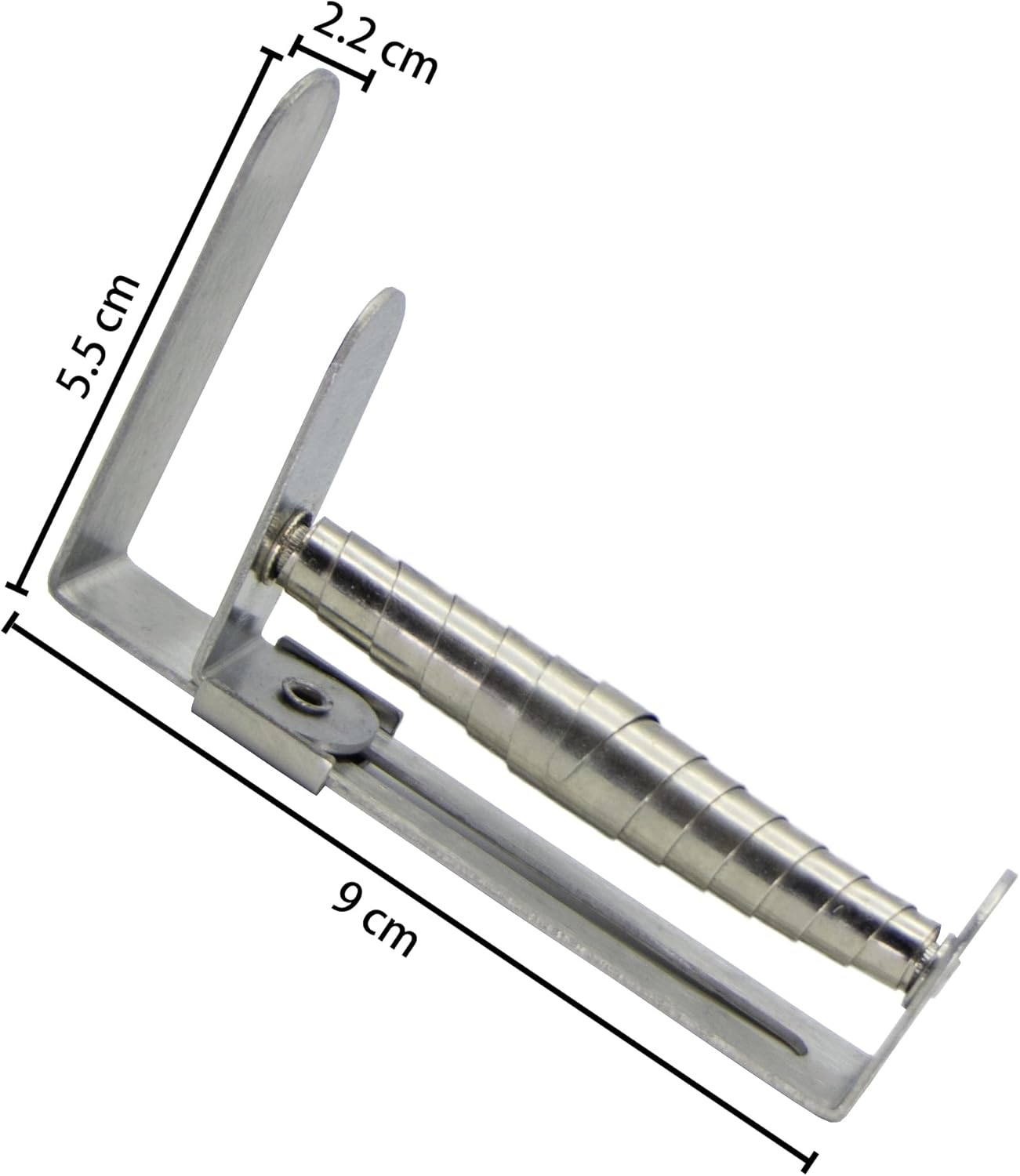 Stainless Steel Tablecloth Clips - Set of 8 Adjustable Table Cloth Clips with Spring Table Cloth Holders for Outdoor & Indoor, up to 6 Cm Thickness, Silver - 8Pcs-Silver image number 3