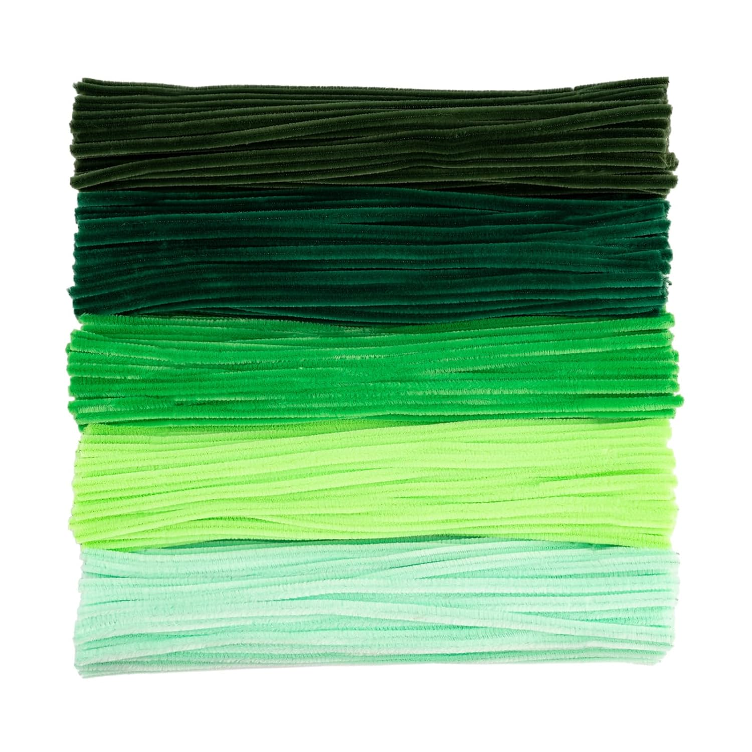500 Pieces Green Pipe Cleaners, Chenille Stems, Pipe Cleaner Crafts for DIY Art and Craft Projects Creative Gift Party Decorations image number 2