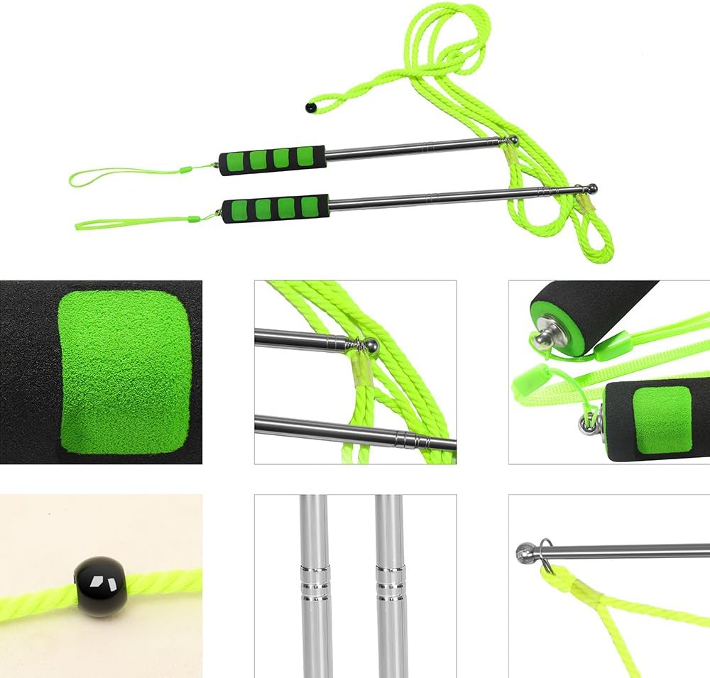 E-Know Bubble Wand,Stainless Steel Giant Bubble Wand Outdoor Toy for Kids Telescopic Design, Bubble Toys for Party, Works Best Bubbleventi Bubble Mix image number 3