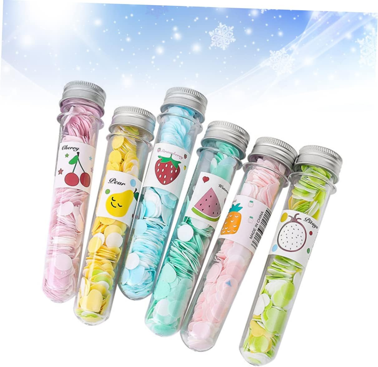 Parliky Portable Soap Flakes 6Pcs Disposable Hand Washing Soap Sheets for Travel Camping Hiking BBQ Office Easy to Use image number 1