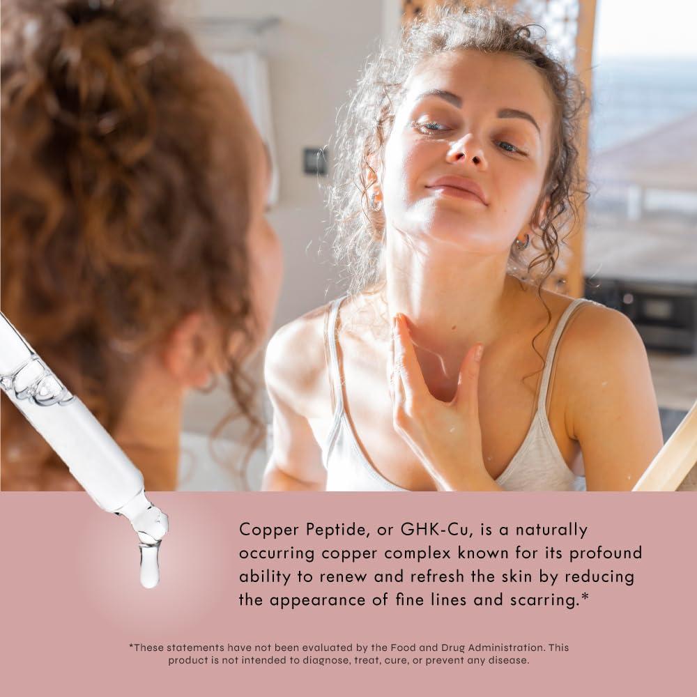 Ghk-Cu (Copper Peptide) 4% Neck & Face Serum 1,200Mcg (1 Oz Bottle) image number 1