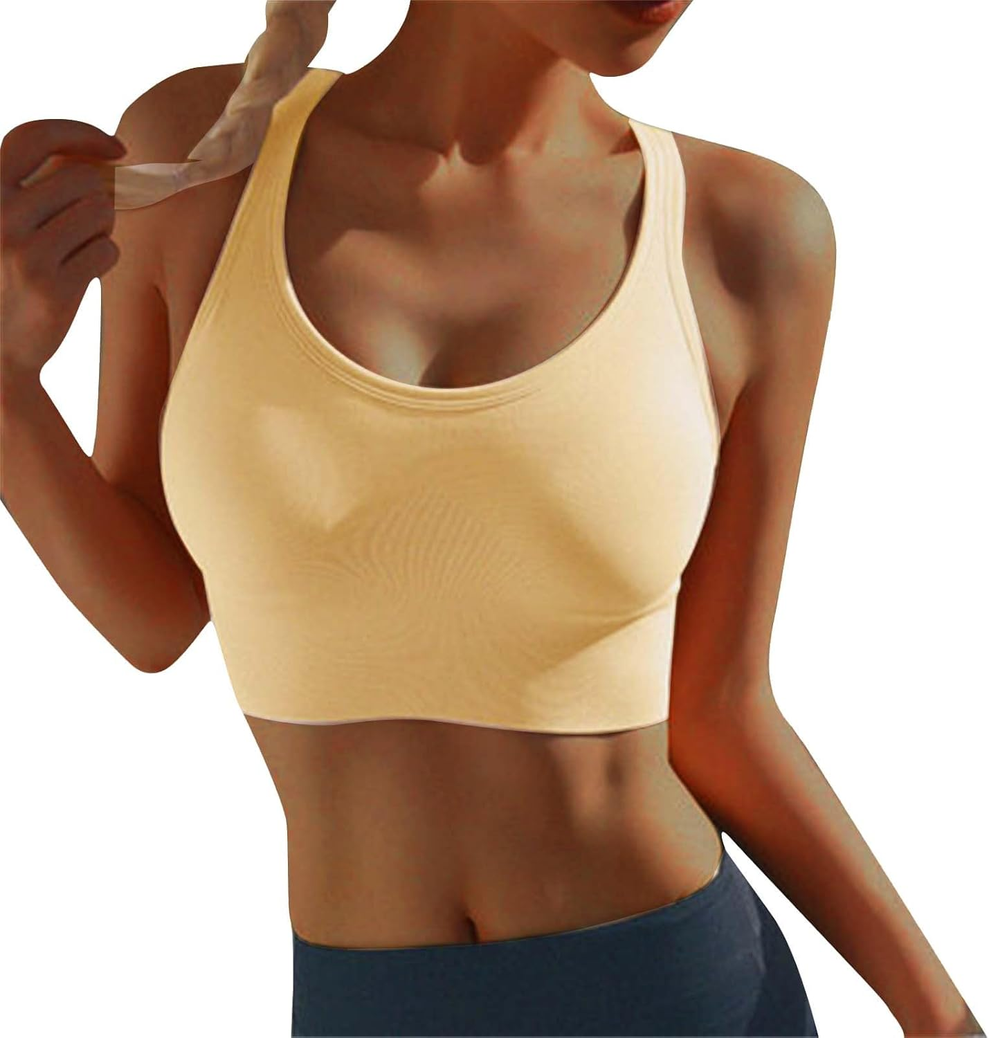 Female Gym Top Women Sports Bra up Fitness Bra Hollow Breathable Running Bra Yoga Athletic Sportswear Tops Tube Top plus Size Women Shape Wear