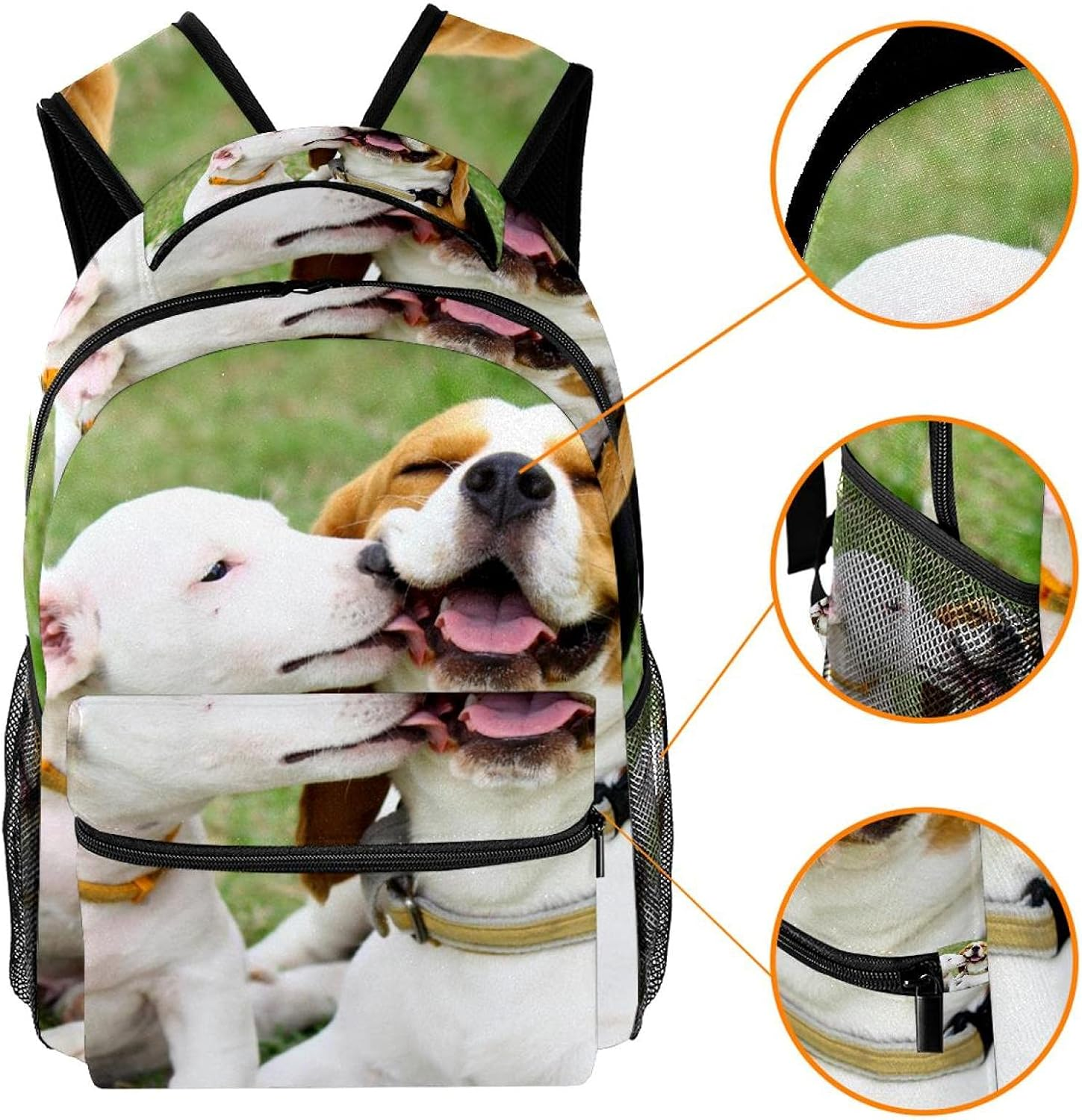 Jack Russell Backpack Students Shoulder Bags Travel Bag College School Tote Backpacks