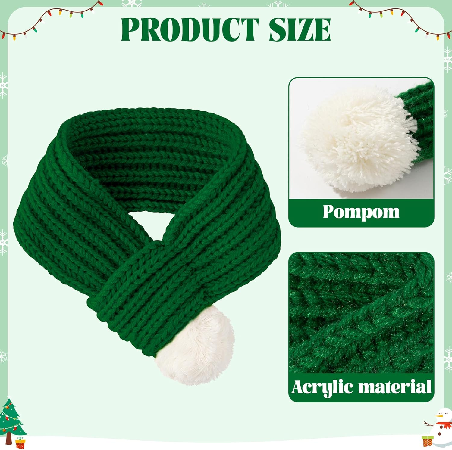 Christmas Dog Costume Green S image number 1