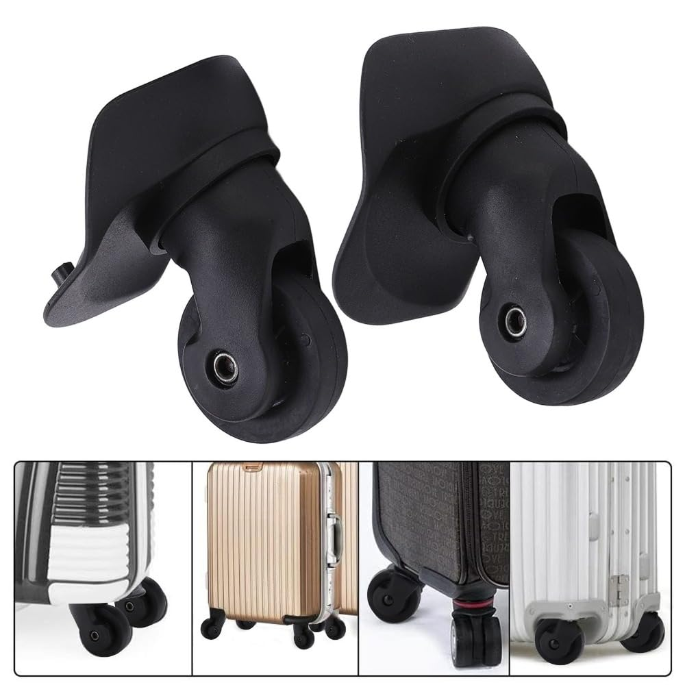 &zwnj;2-Pack A23 Luggage Replacement Wheels 360&deg; Swivel Silent Casters for Suitcases & Trolleys, with 8 Screws Durable PP+PET Travel Spare Parts&zwnj; image number 2