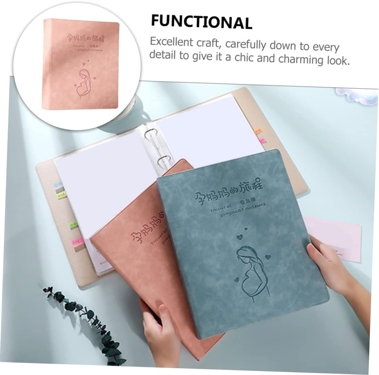 Gender-Neutral Pregnancy Test Notepad for Mom Scrapbook Album Unique for Mom image number 6