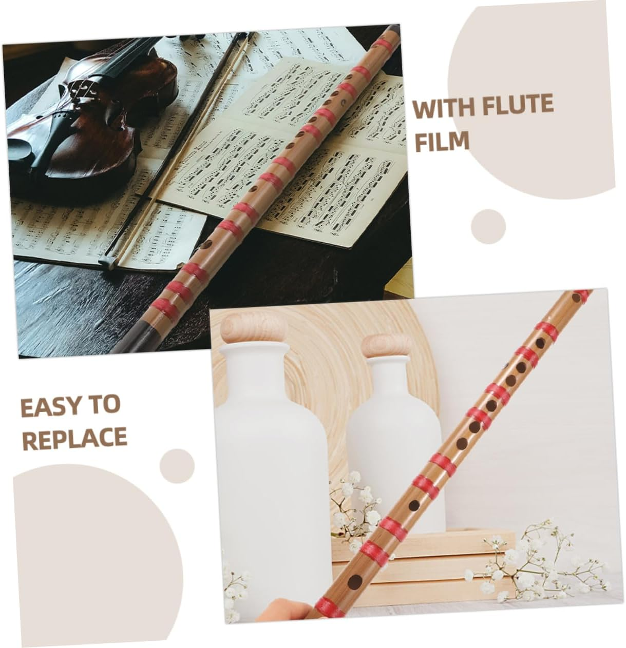 Traditional Chinese Bamboo Flute D Key Flute for Students Ethnic Musical Instrument for Beginner and Learning image number 1