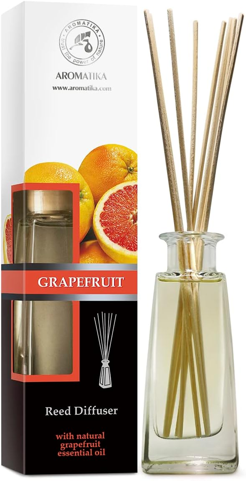 Reed Diffuser Grapefruit 100Ml - Natural Essential Oil Home Fragrance - Aromatherapy Air Freshener - Relaxation Scented Oil Diffuser image number 4