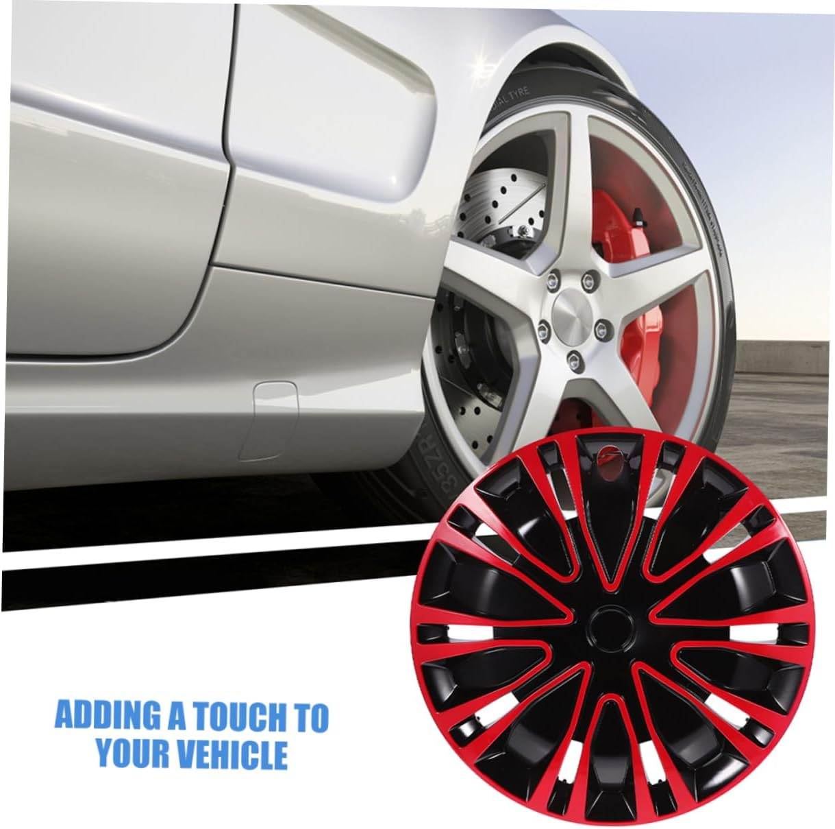 PRETYZOOM Stylish Wheel Cover for Vehicle Rim Modern Design Aesthetic Easy Installation Robust and Versatile for Driving Scenarios image number 6