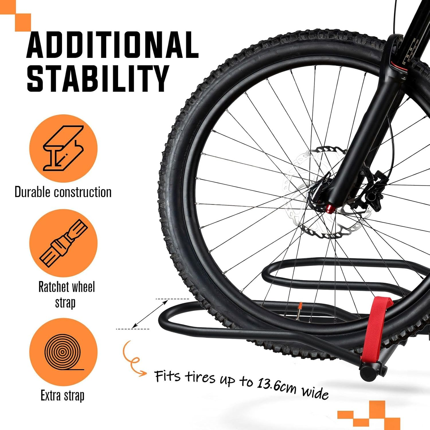 2 Ebike Rack for Car Rear Mountain Bicycle Carrier Mount Stand Storage Holder Platform 2 Inch Foldable Tilt with Lock image number 4