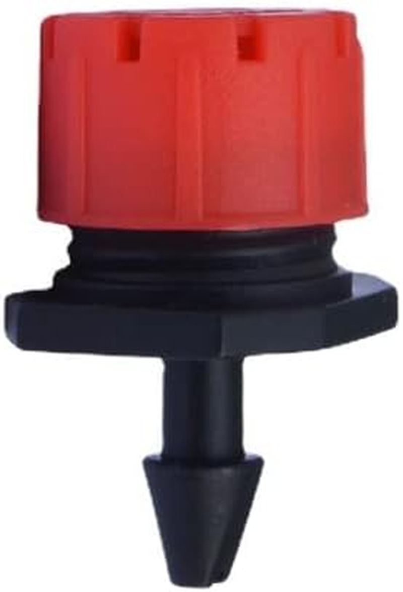 AIMALL 100X Adjustable Irrigation Micro Flow Dripper Drip Head Garden Hose Sprinklers,Spray Drip Irrigation Enclosed All in One Emitter Nozzle Sprinkler Garden Irrigation System image number 5