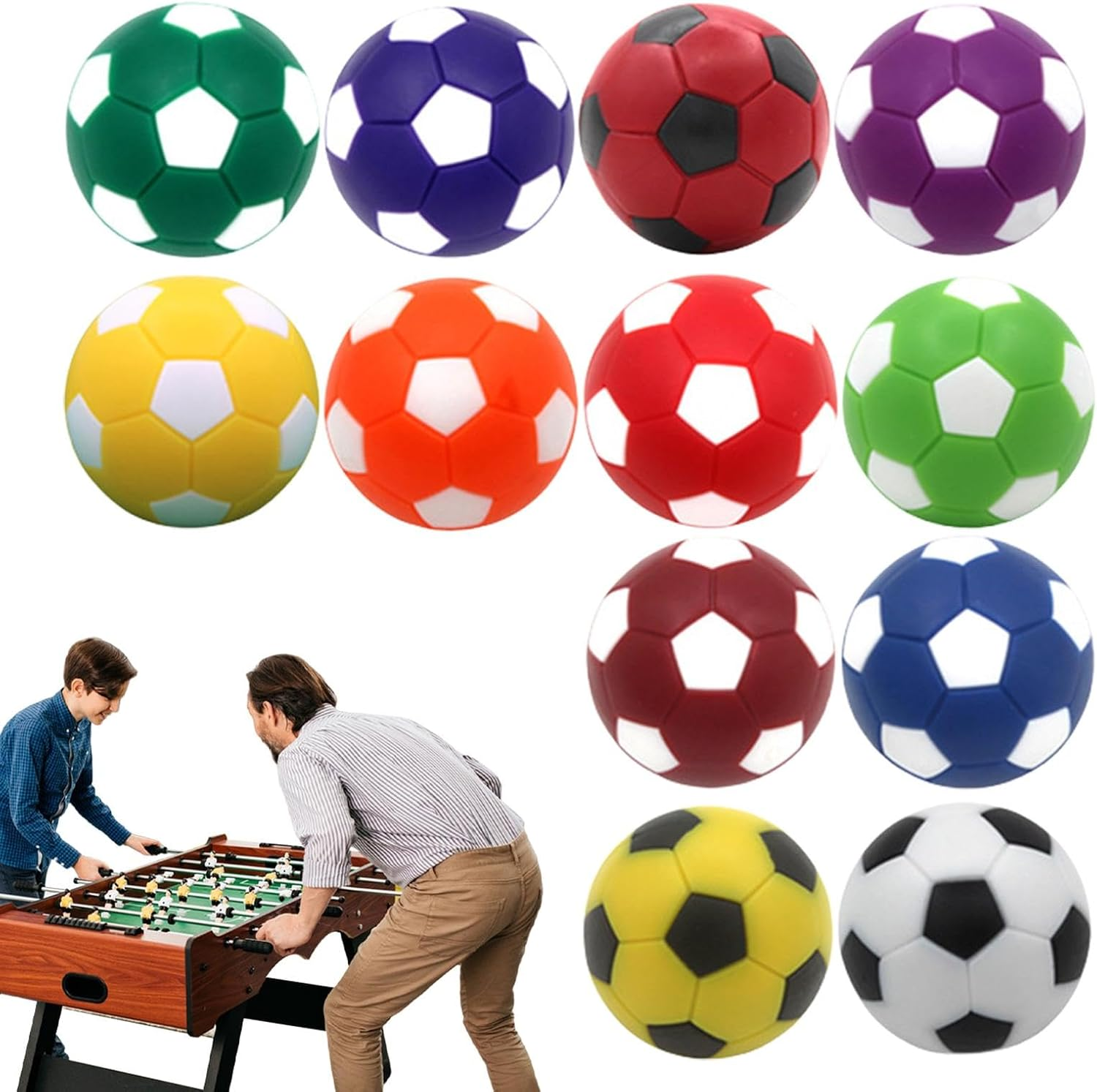 Tabletop Foosball Ball - Small Foosball Ball Desktop Soccer Balls - Table Game Foosball Ball Suitable for Adults and Children image number 4