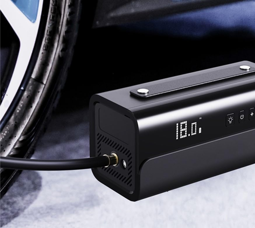 Ideer Life Cordless Electric Smart Air Pump Fast Filling Car Air Compressor Pump Rechargeable Tyre Inflator Portable Air Compressor image number 2