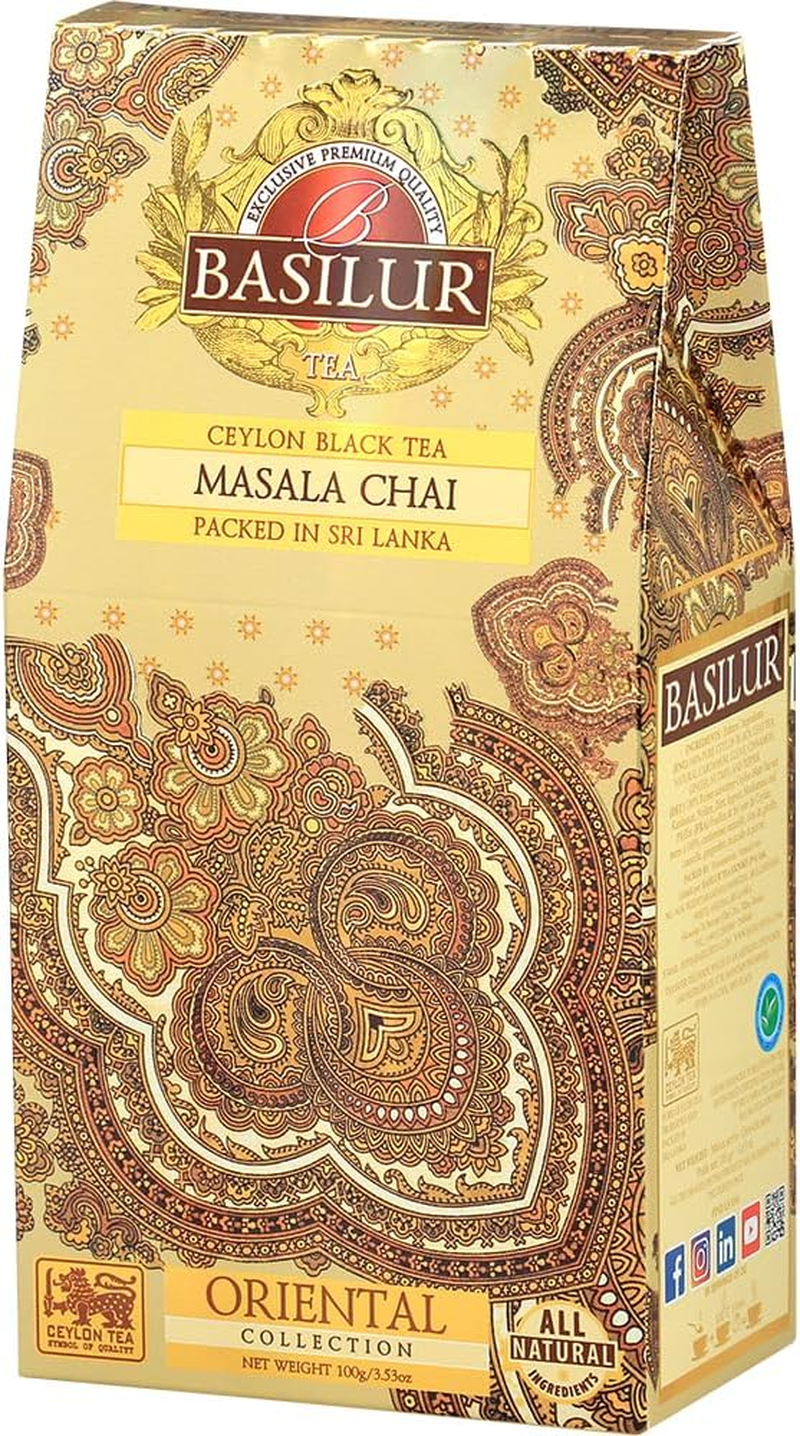 Basilur Masala Chai Spiced Ceylon Black Tea - 100G Loose Leaf Tea Refill Pack image number 4
