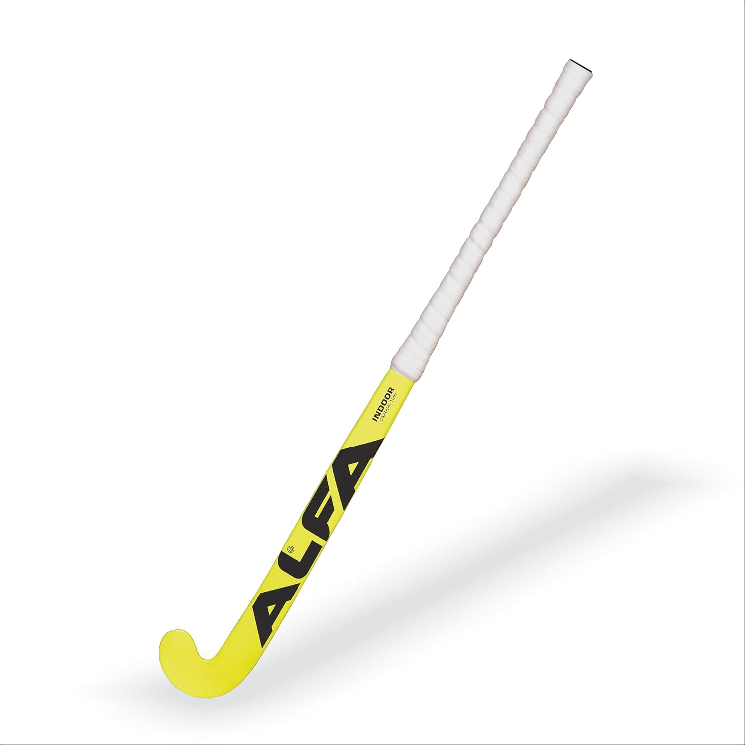ALFA Indoor 10 Hockey Stick | Color : Yellow |Size: 36.5'' | Material : 10% Carbon Composite |Dual Core Technology | Hybrid Composite Structure | Enhanced Control | Lightweight and Durable image number 2