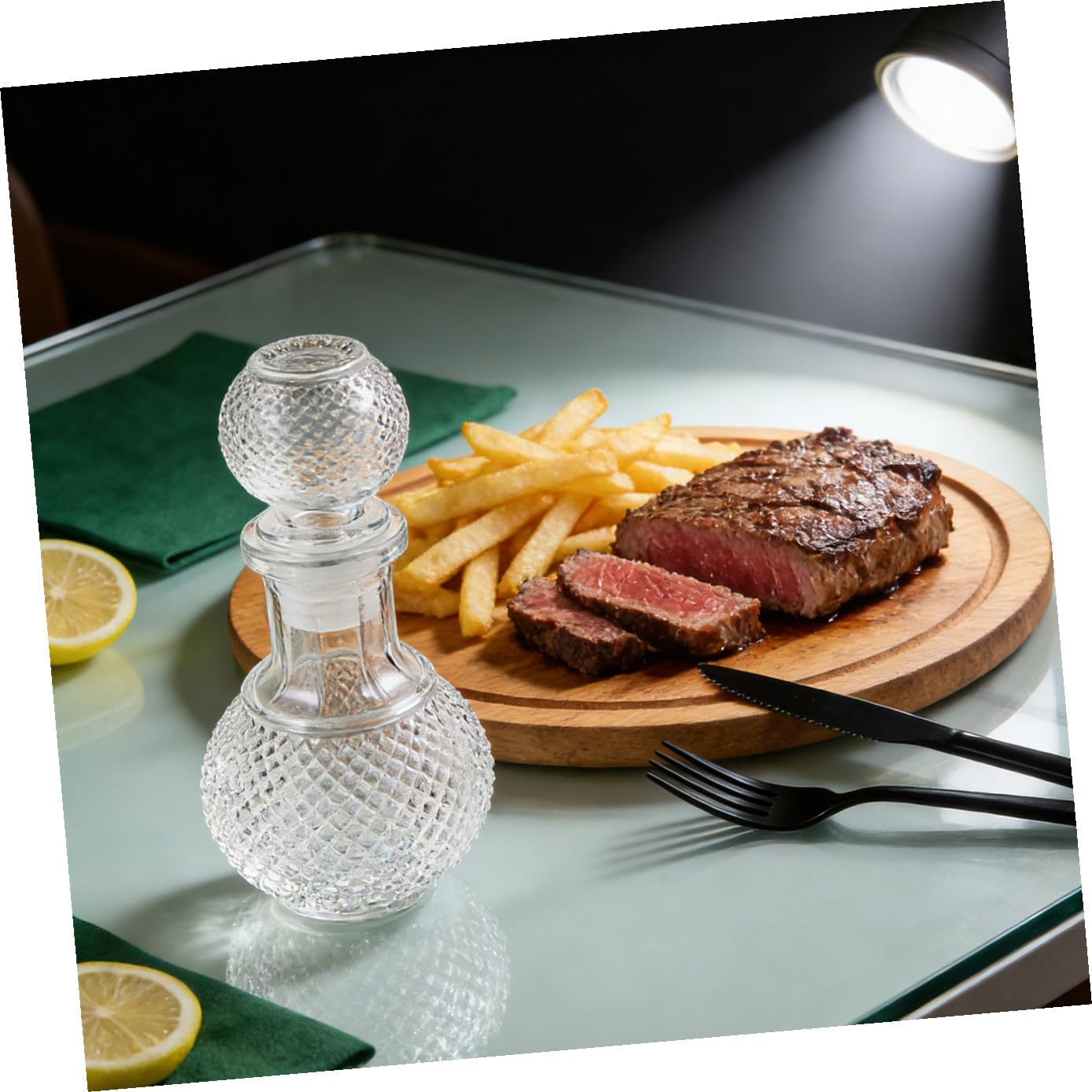 Cabilock Creative Glass Wine Bottle Whiskey Decanter Whiskey Glasses for Home Bar Liquor Packaging Glasses Suitable for Decorative Decanter for Wine and Whisky Glass Enthusiasts image number 6