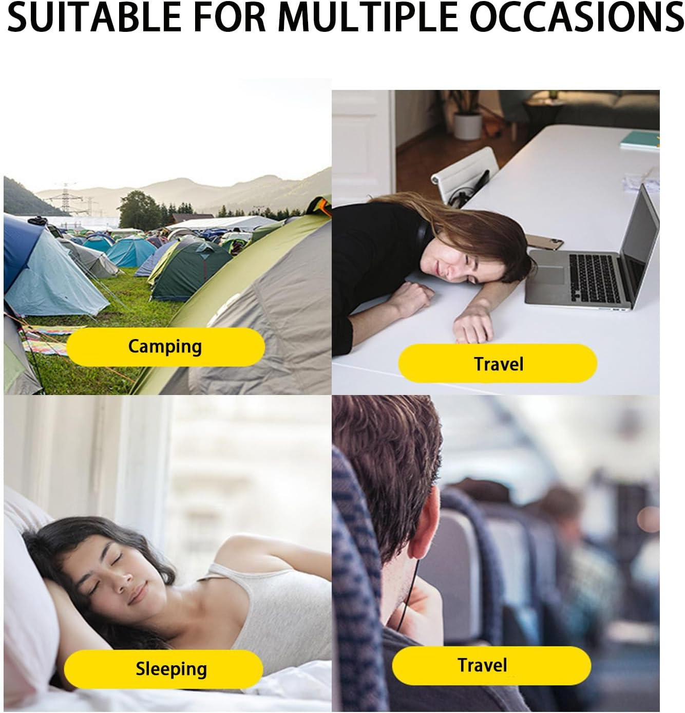 30PCS Black Sleep Eye Masks,Lightweight Breathable Eye Masks with 2 Adjustable Elastic Straps,Soft Night Use Eye Cover (Black) image number 6