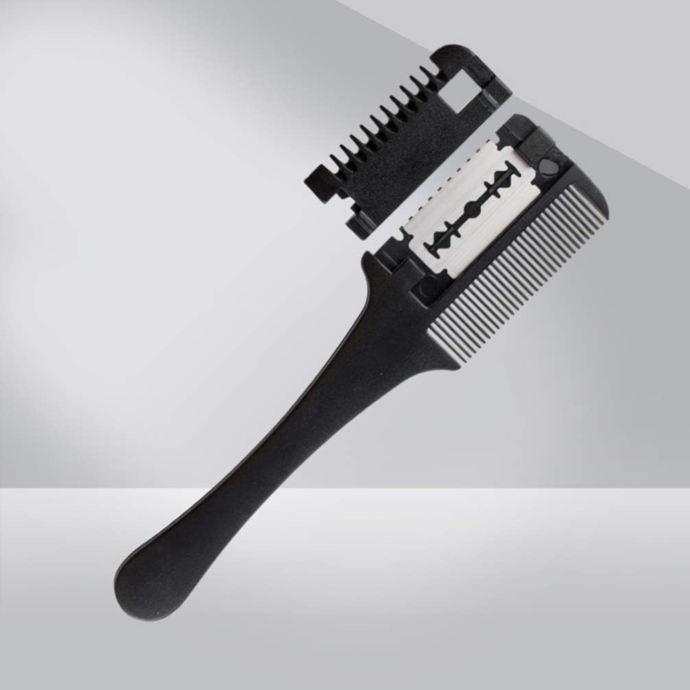 Razor Blade Comb Double Edge Razor Comb for Thinning Hair Hair Cutting Styling Dual End Home Razor Hair Cutting Scissors Comb for Men and Women 3Pcs image number 2