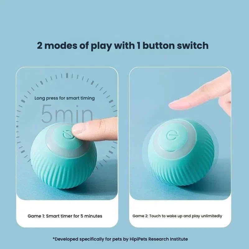 Interactive Smart Roller Cat Toy with Intelligent Obstacle Avoidance, USB Rechargeable Puzzle Ball with LED Lights, Quiet and Durable Design for Indoor Play (Pink) image number 2