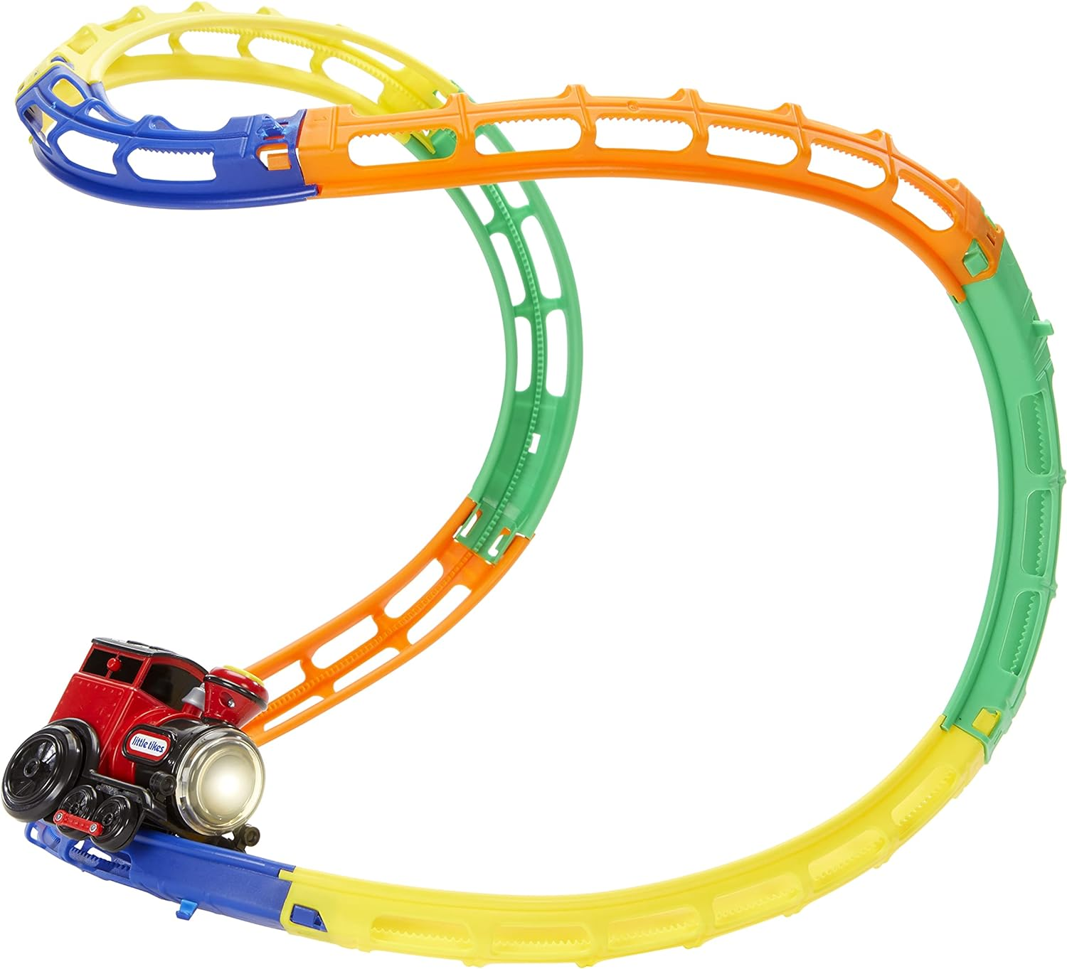 LITTLE TIKES Learn & Play Tumble Train, Toy Train Set with Lights and Sound, Adjustable Train Tracks That Get Kids Moving- for Kids, Toys for Toddlers and Boys Girls Ages 3+,Multi-Color image number 5