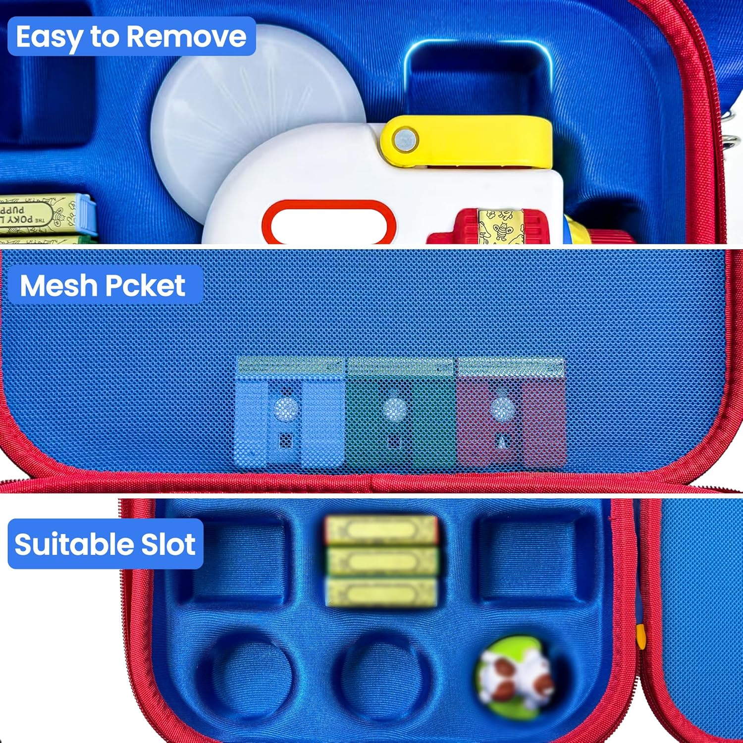 Carrying Case Compatible with Little Tikes Story Dream Machine Books Starter Set, Kids Toys Protective Storage Bag for Little Tikes for Storytime Audio Play, Storybooks, Character Collection(Box Only) image number 6