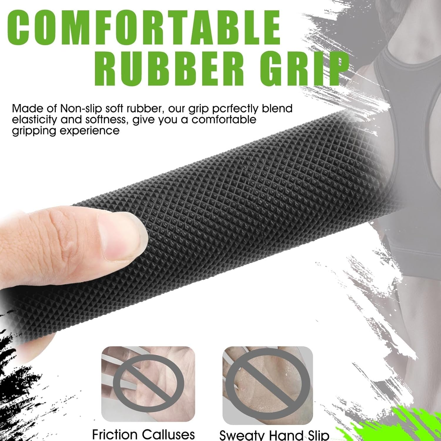 Cable Machine Attachment，Lat Pulldown Attachments Upgraded 1.3 Inch Comfort Grip Cable Attachments for Gym, Triceps Rope Bar,V Bars,Double D Bar,Homr Gym Accessories image number 2