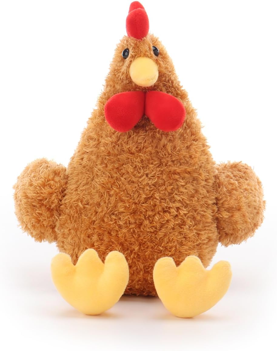 Apricot Lamb Toys Plush Ginger Rooster Stuffed Animal Soft Cuddly Perfect for Child (Ginger Rooster,10Inches) image number 1